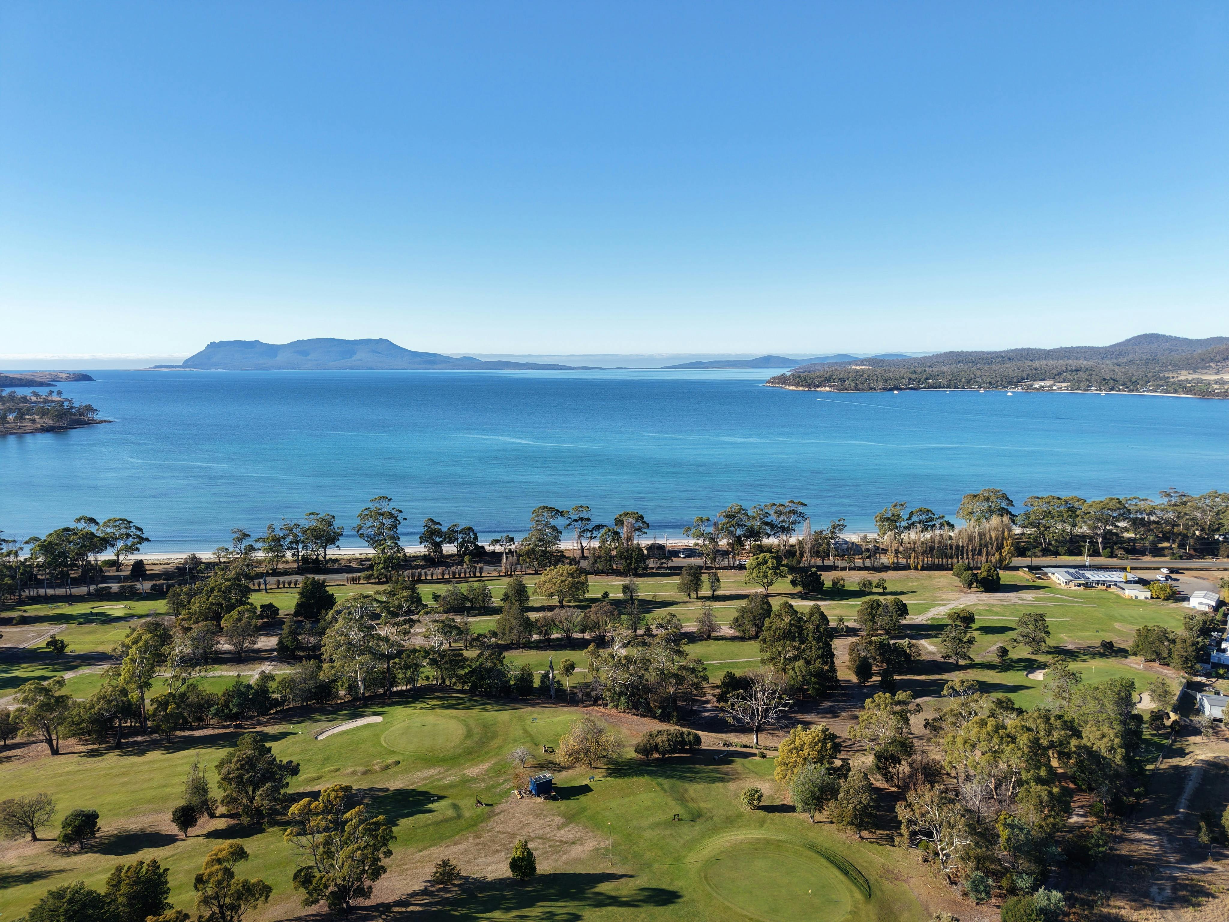 aerial view of the course