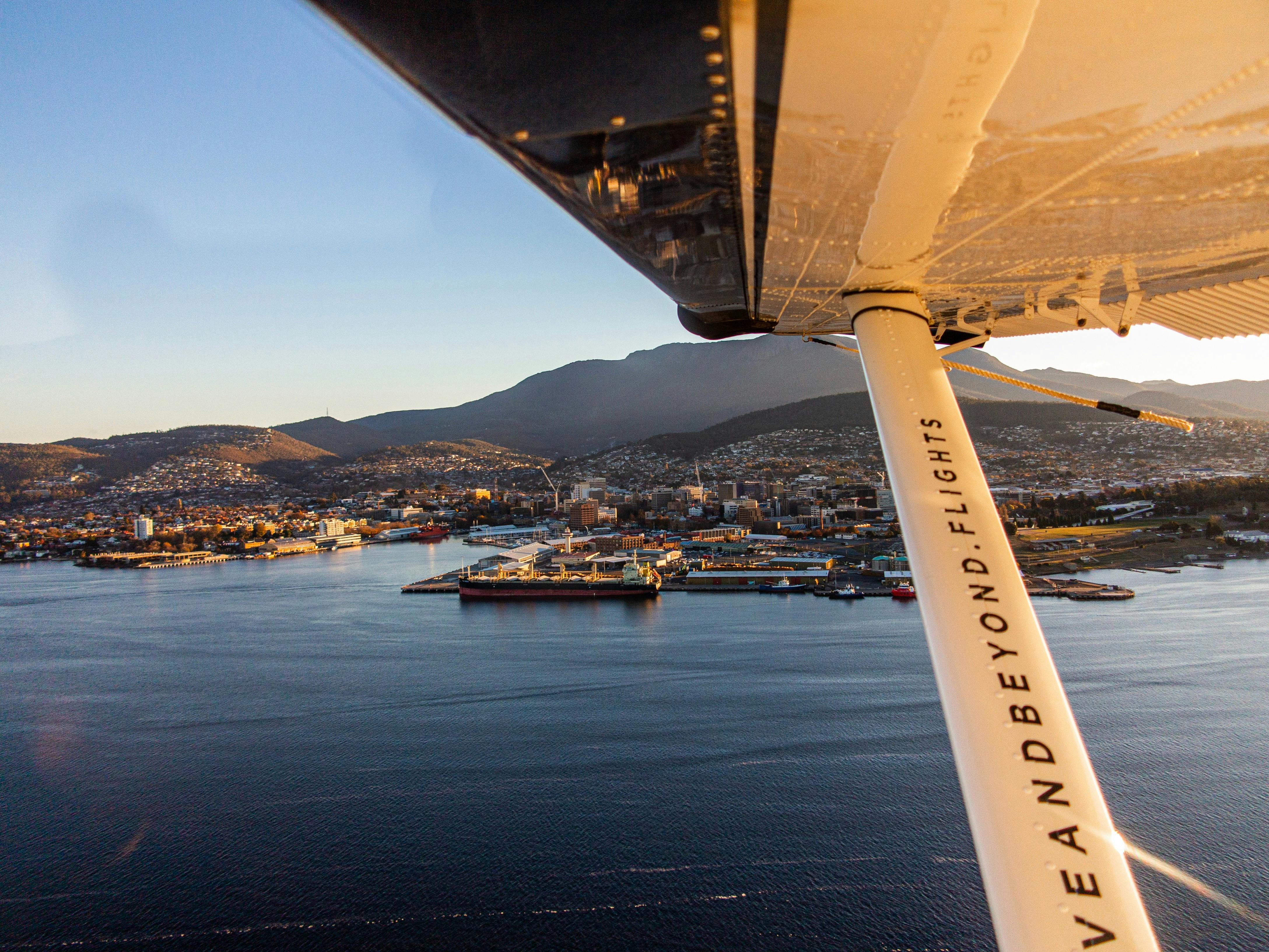 Scenic flight to the beach