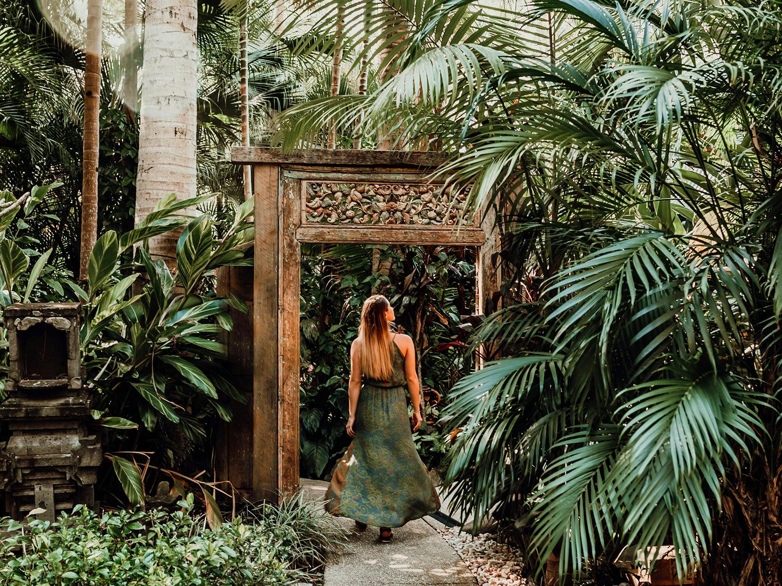 Gateway between guests relaxation gardens and day spa village at ikatan Spa Noosa Gateway between guests relaxation gardens and day spa village at ikatan Spa Noosa