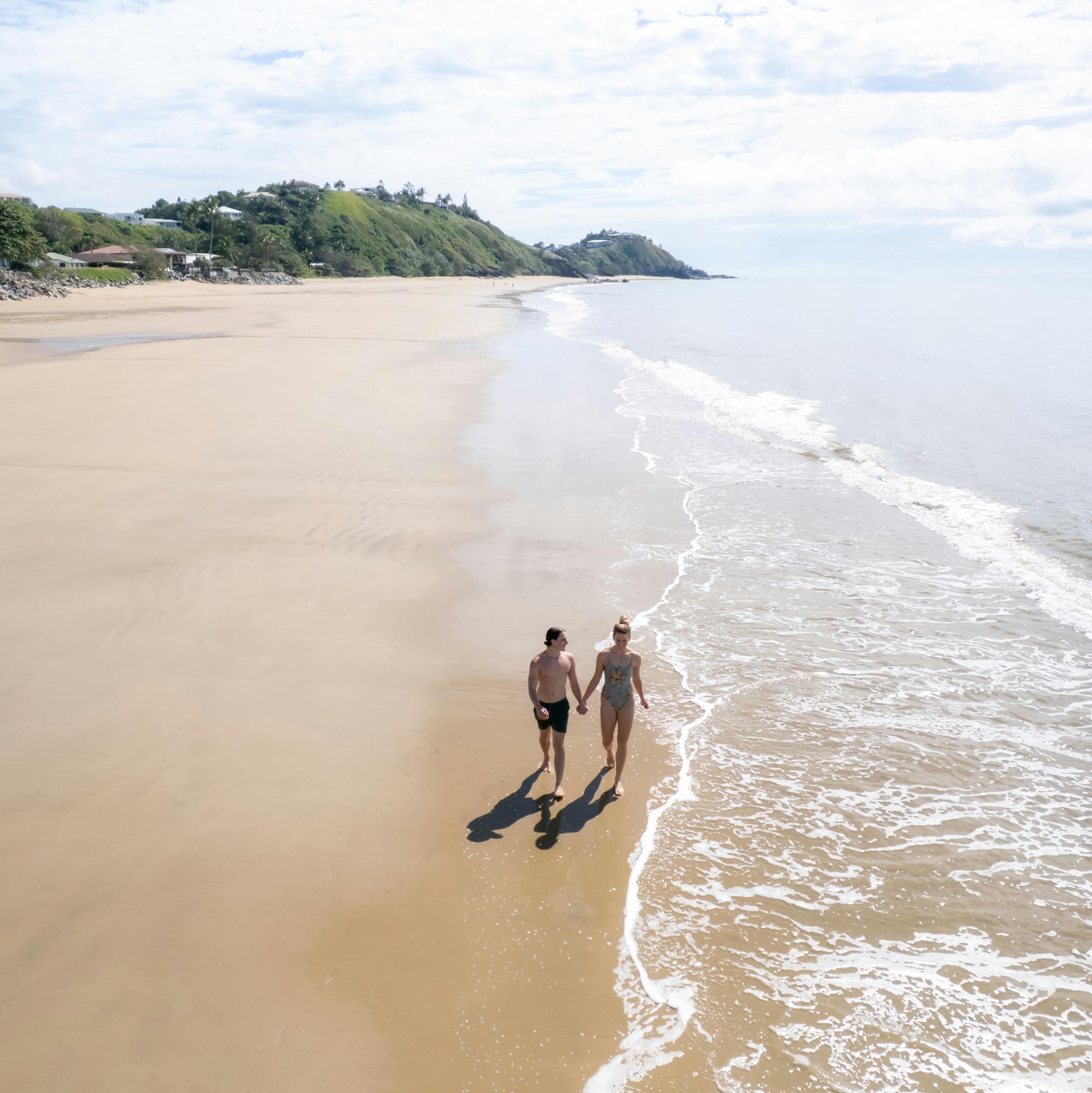Aerial Shot of Couple