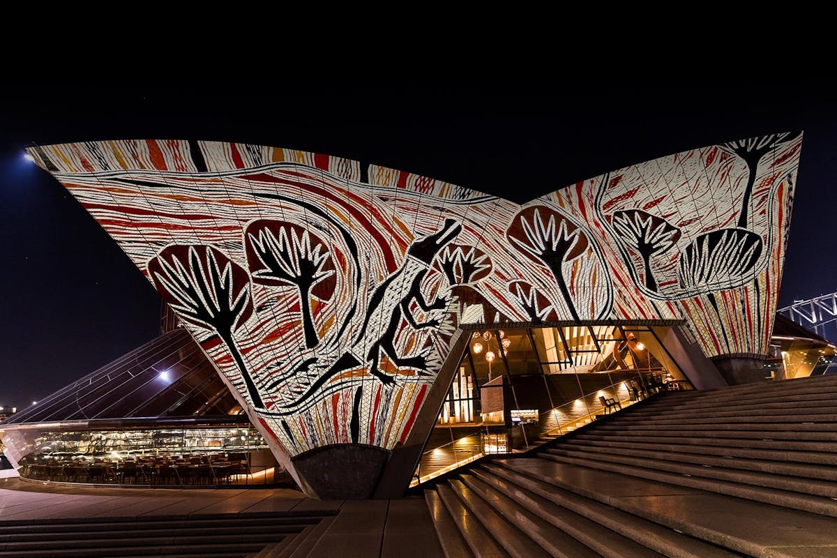 First Nations artwork projected onto Sydney Opera House eastern sails