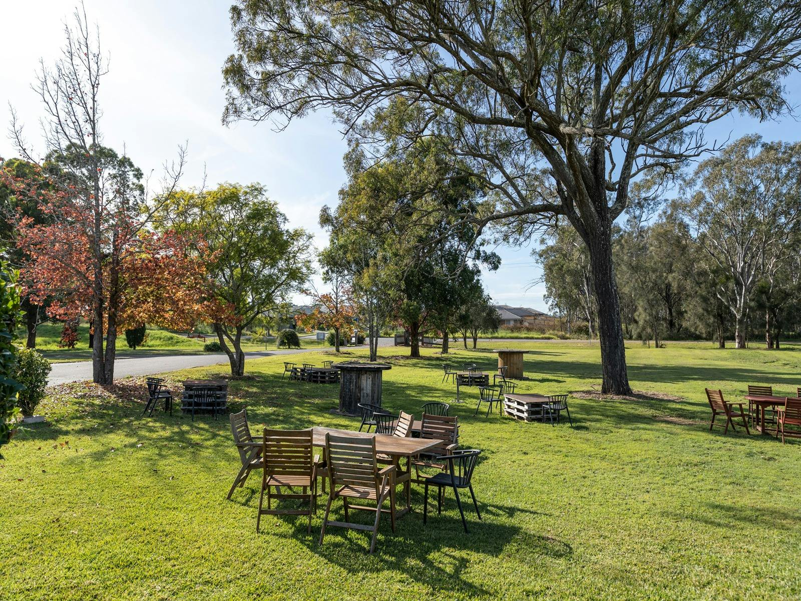 Picnic area to enjoy a bottle of wine