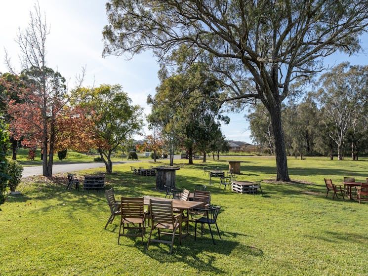 Picnic area to enjoy a bottle of wine