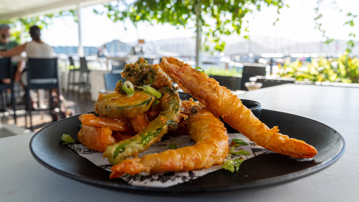 photo of tempura plate at The Garden Bar Bistro, Airlie Beach