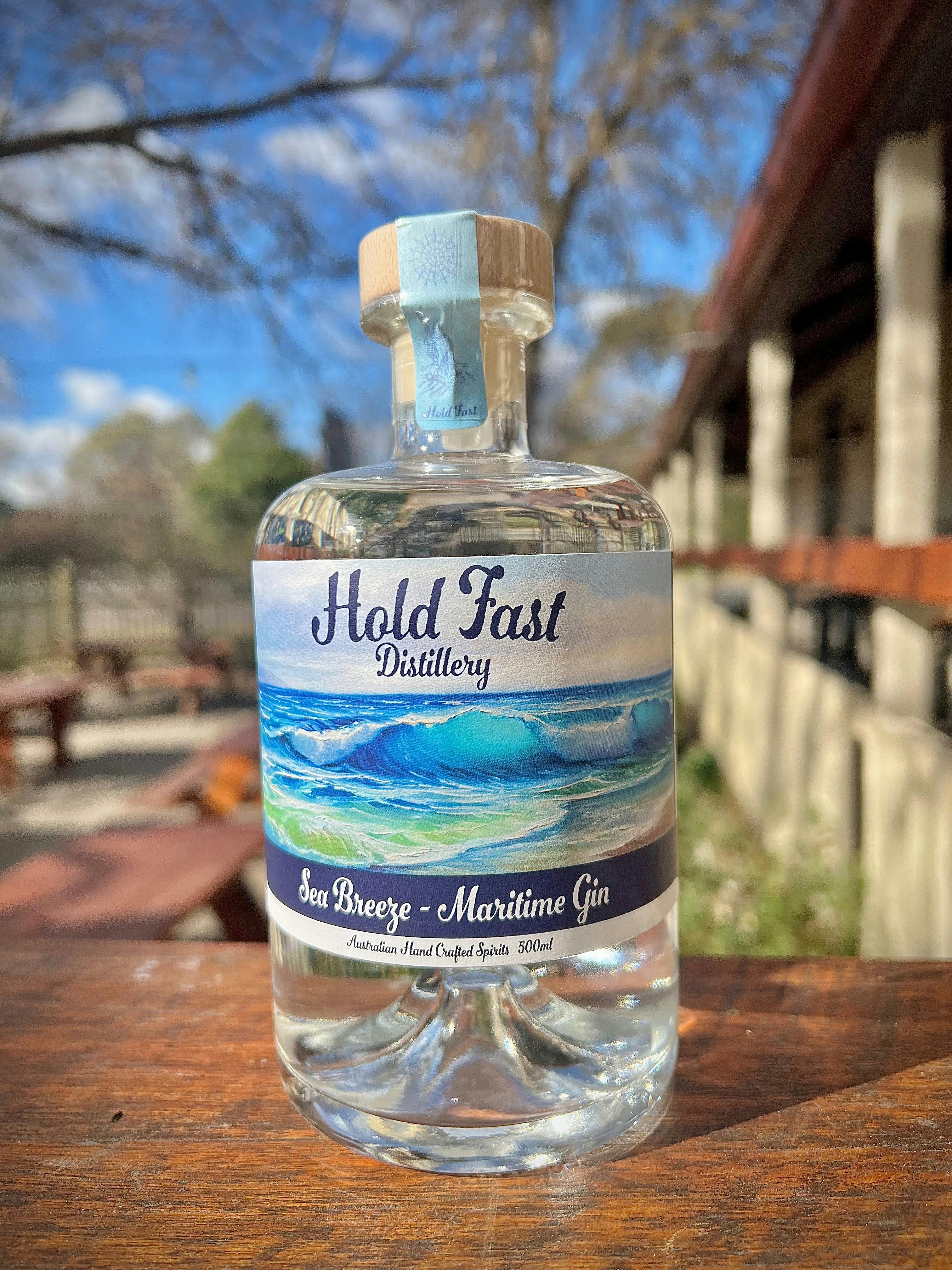 Sea Breeze Gin, made with local Elderflower and Salt Bush