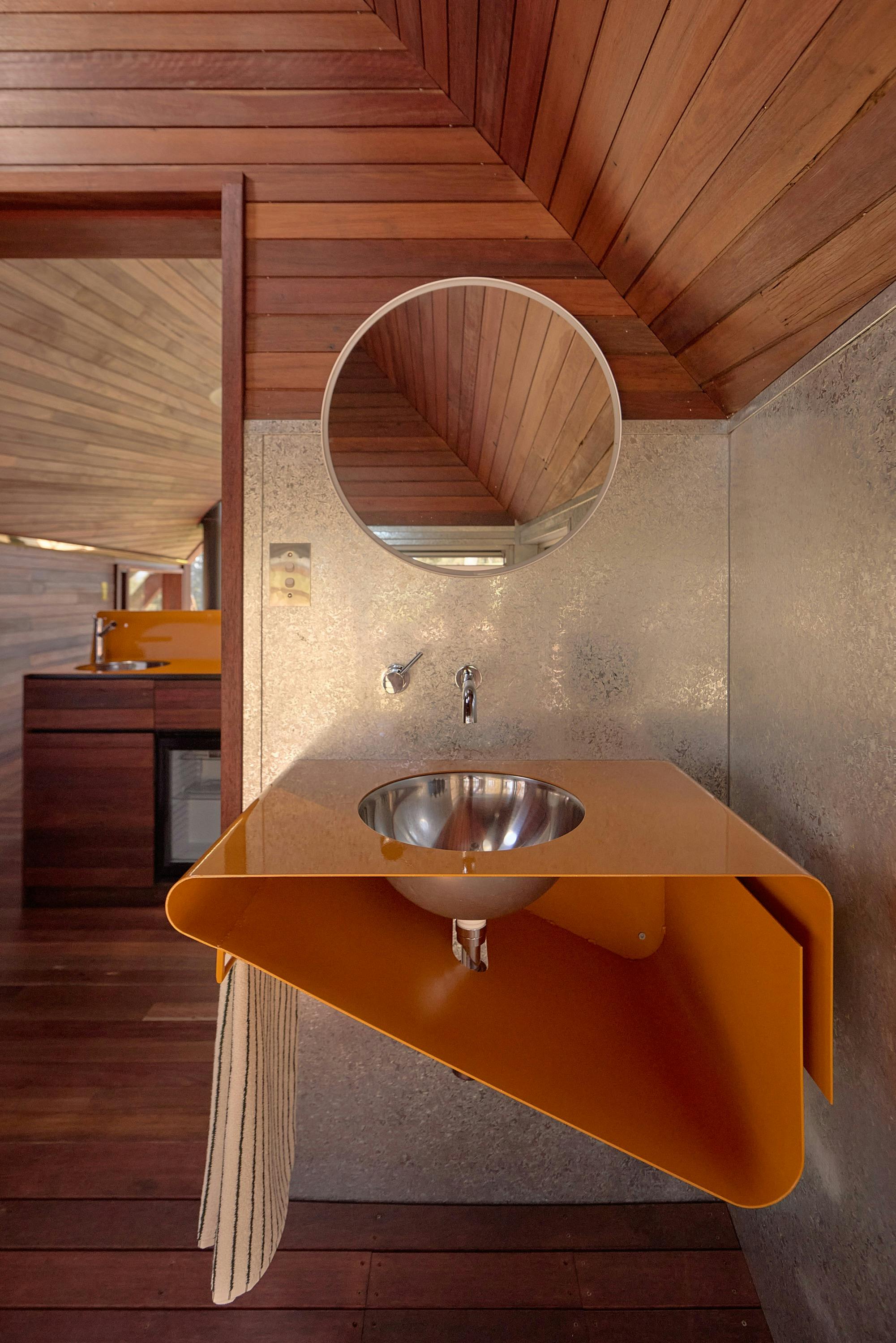 orange bench
