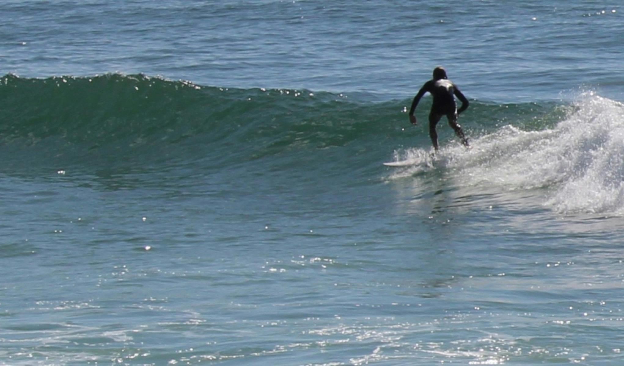 Man surfing on wave