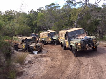No Limits vehicles on a Cape York Tagalong Tour