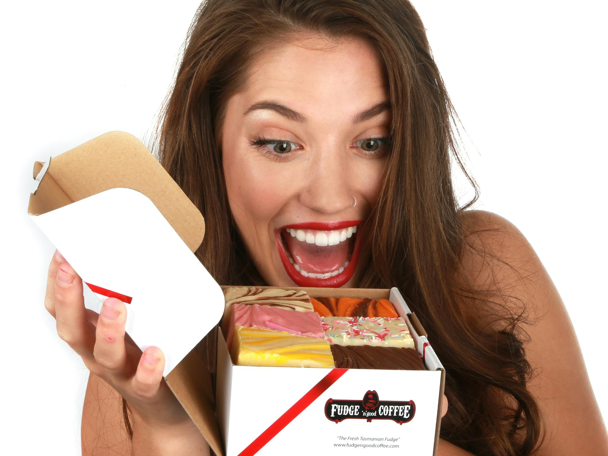 buy a box of fudge in-store or online