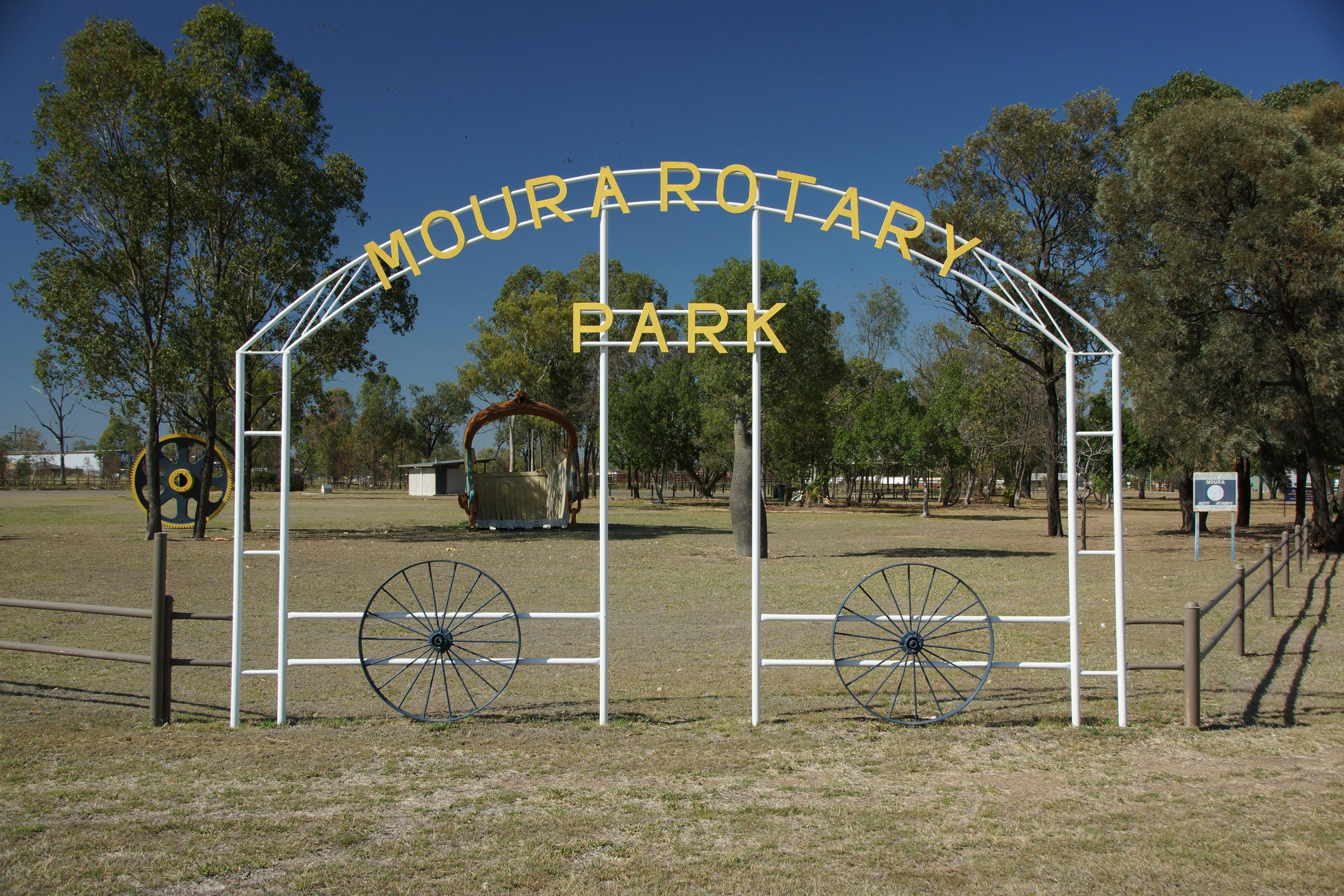 Entry to Moura Rotary Park
