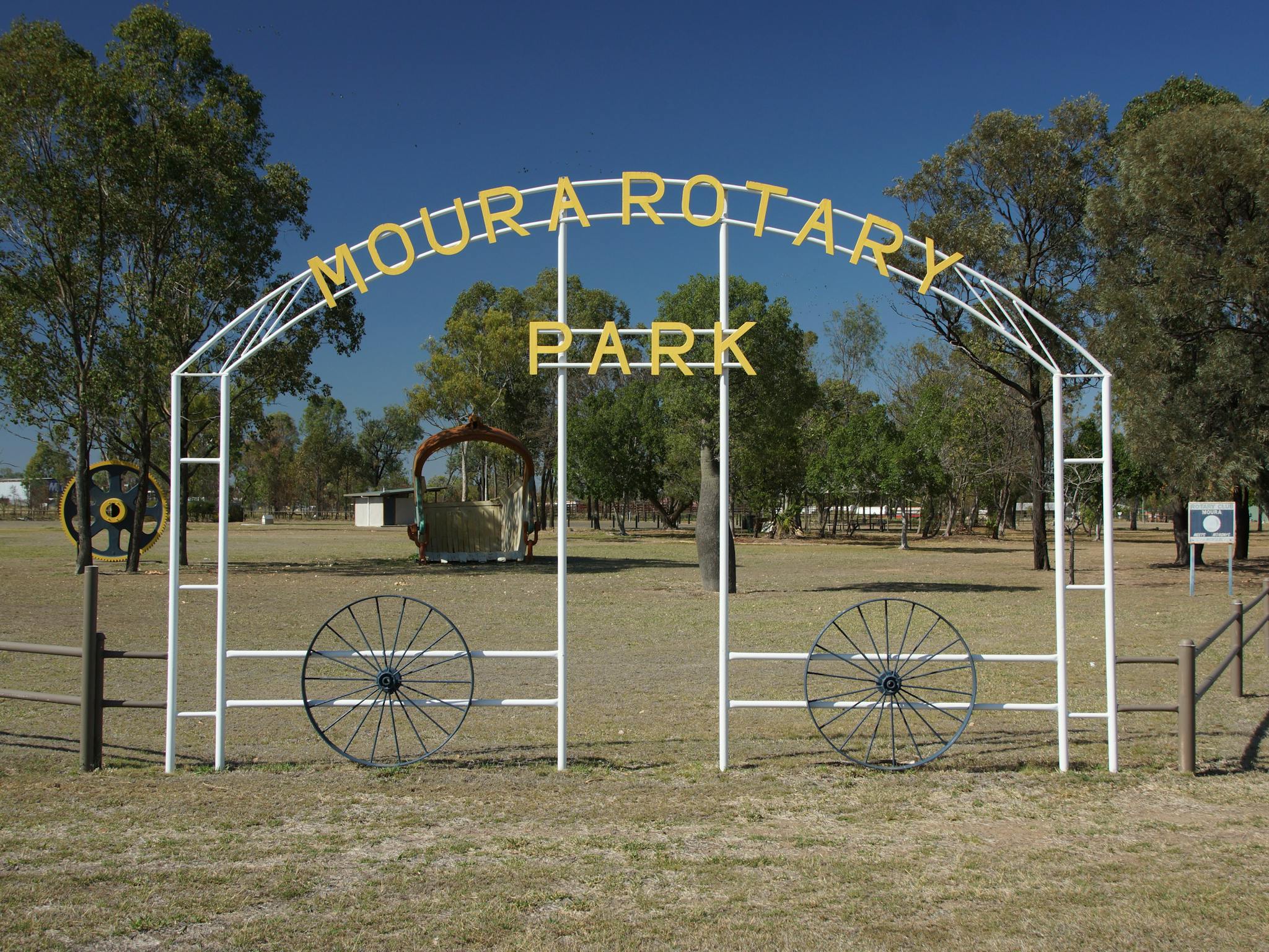Entry to Moura Rotary Park Entry to Moura Rotary Park