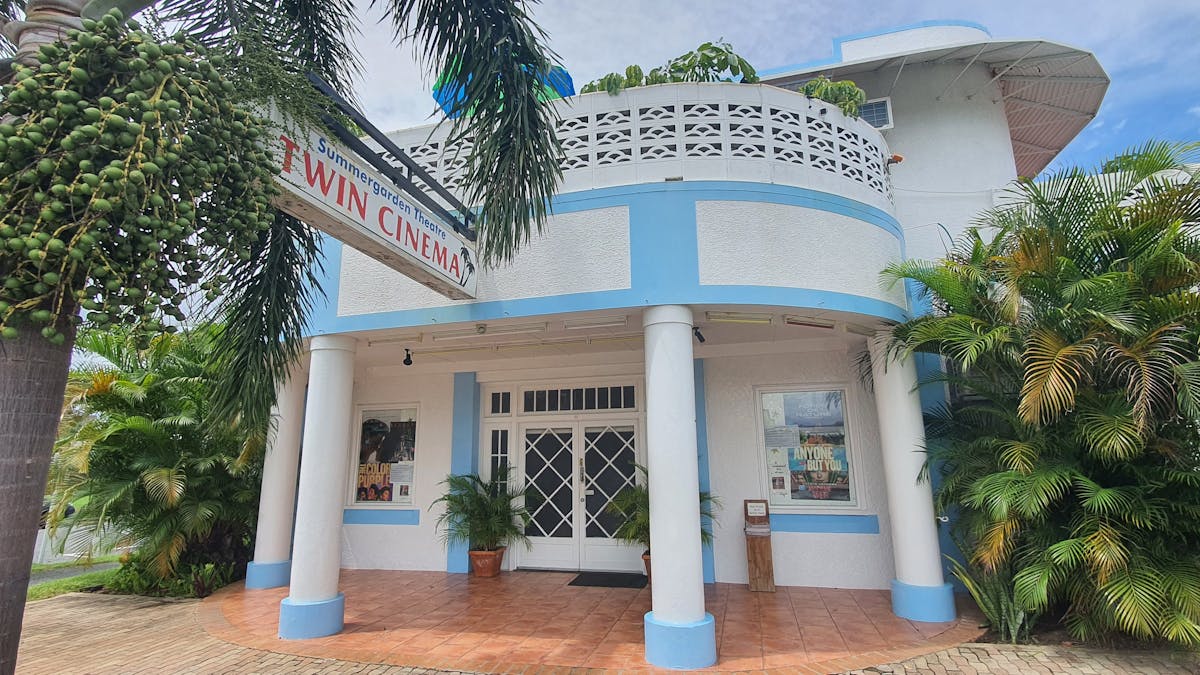 Outdoor view of an historic and charming cinema building