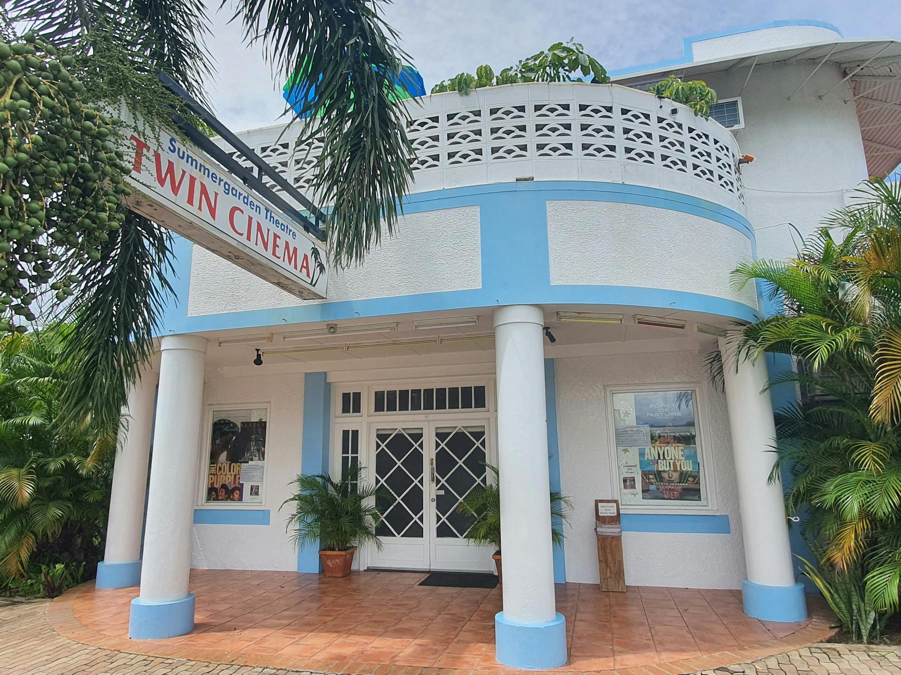Outdoor view of an historic and charming cinema building