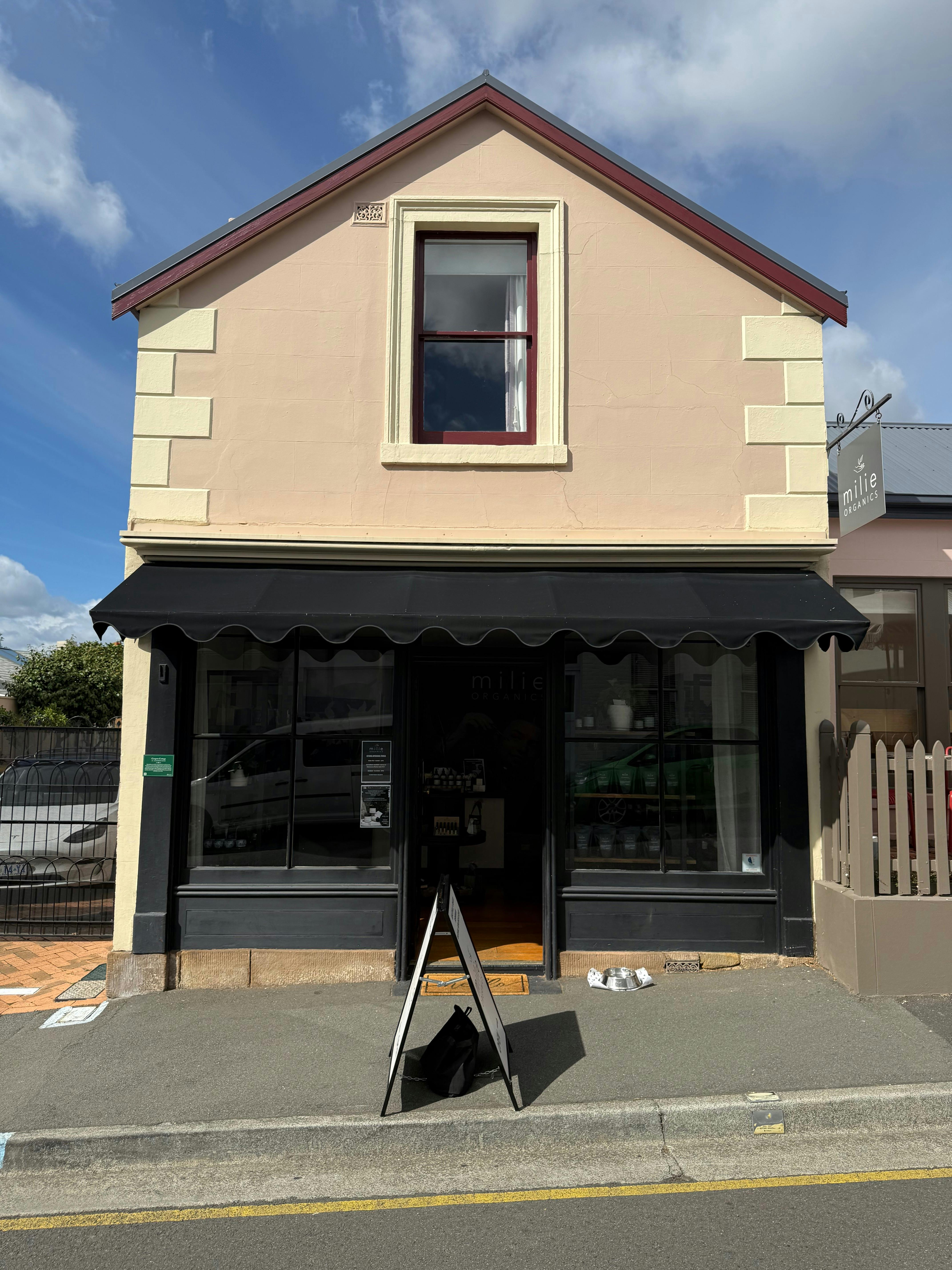 Milie Organics Battery Point store