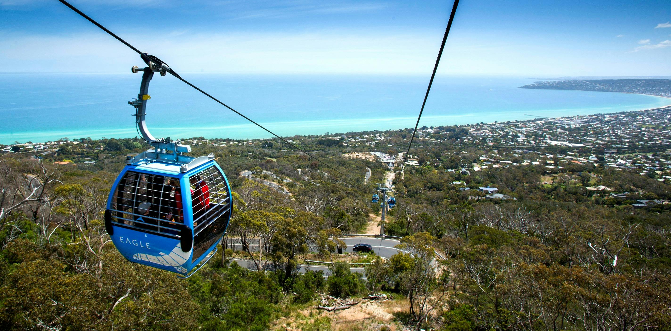 Chairlift with views over Port Phillip Bay