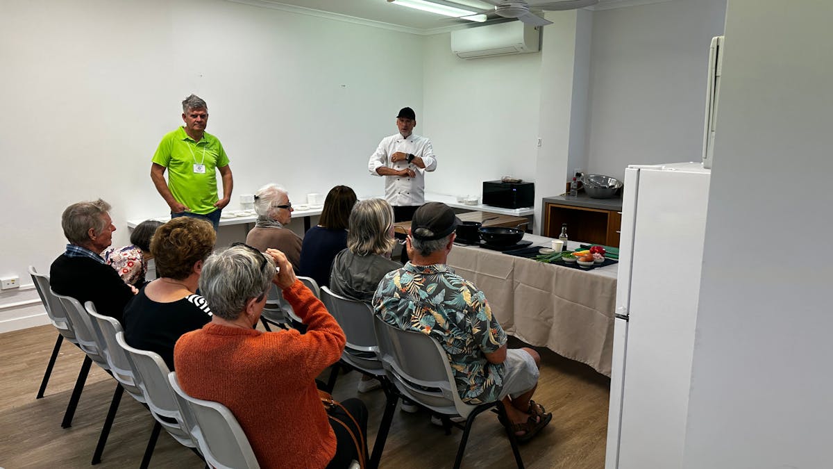 induction cooking demonstration