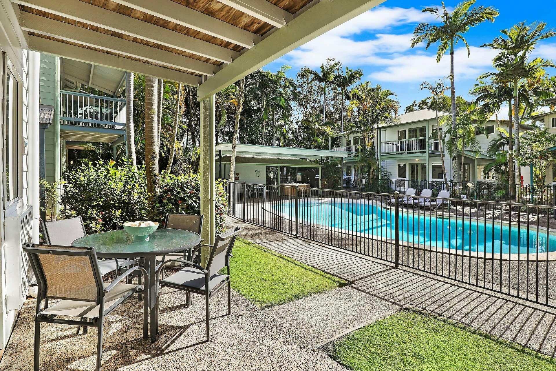 Coral Beach Noosa Resort Pool View