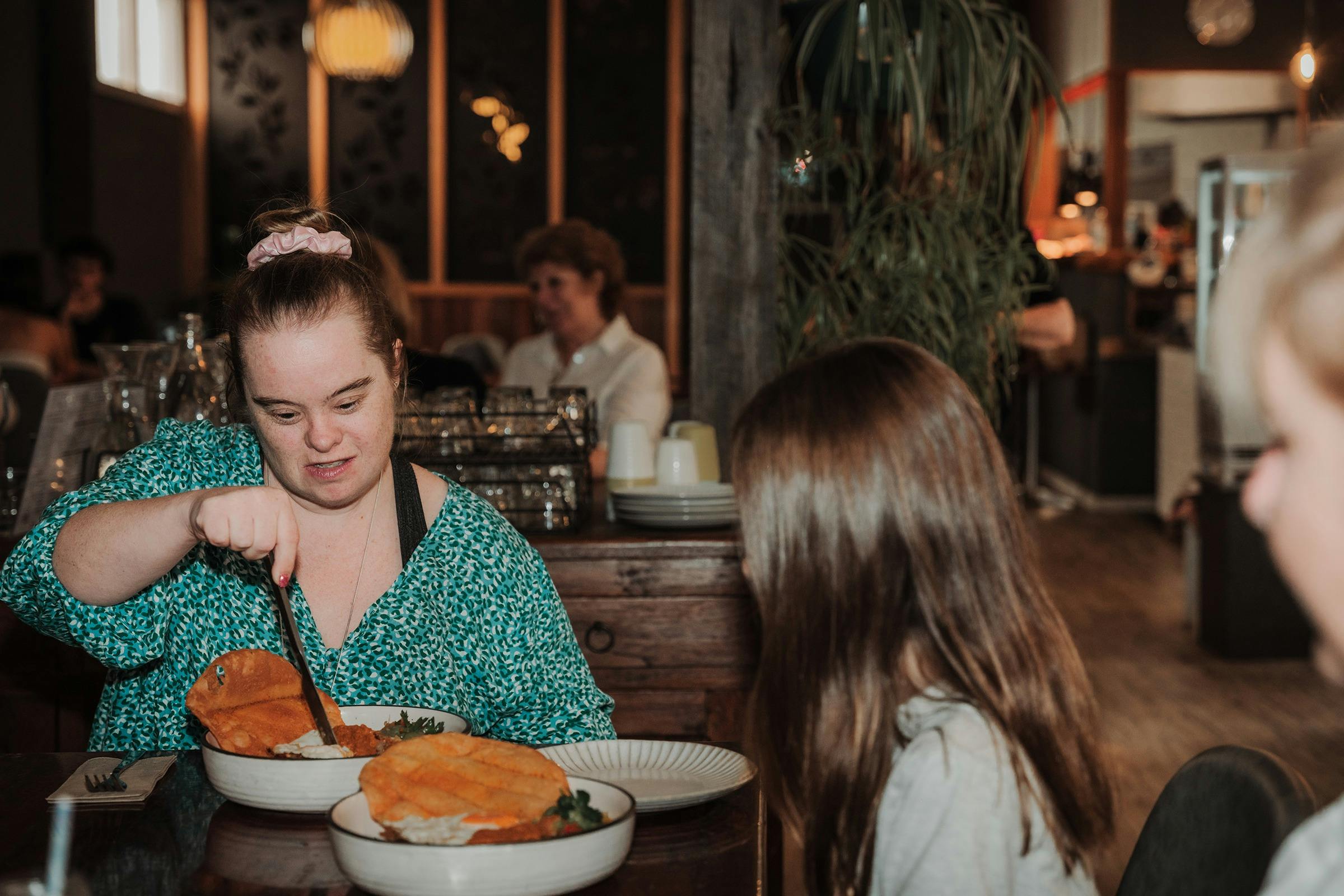 Customers enjoying lunch at Grant Street Grocer