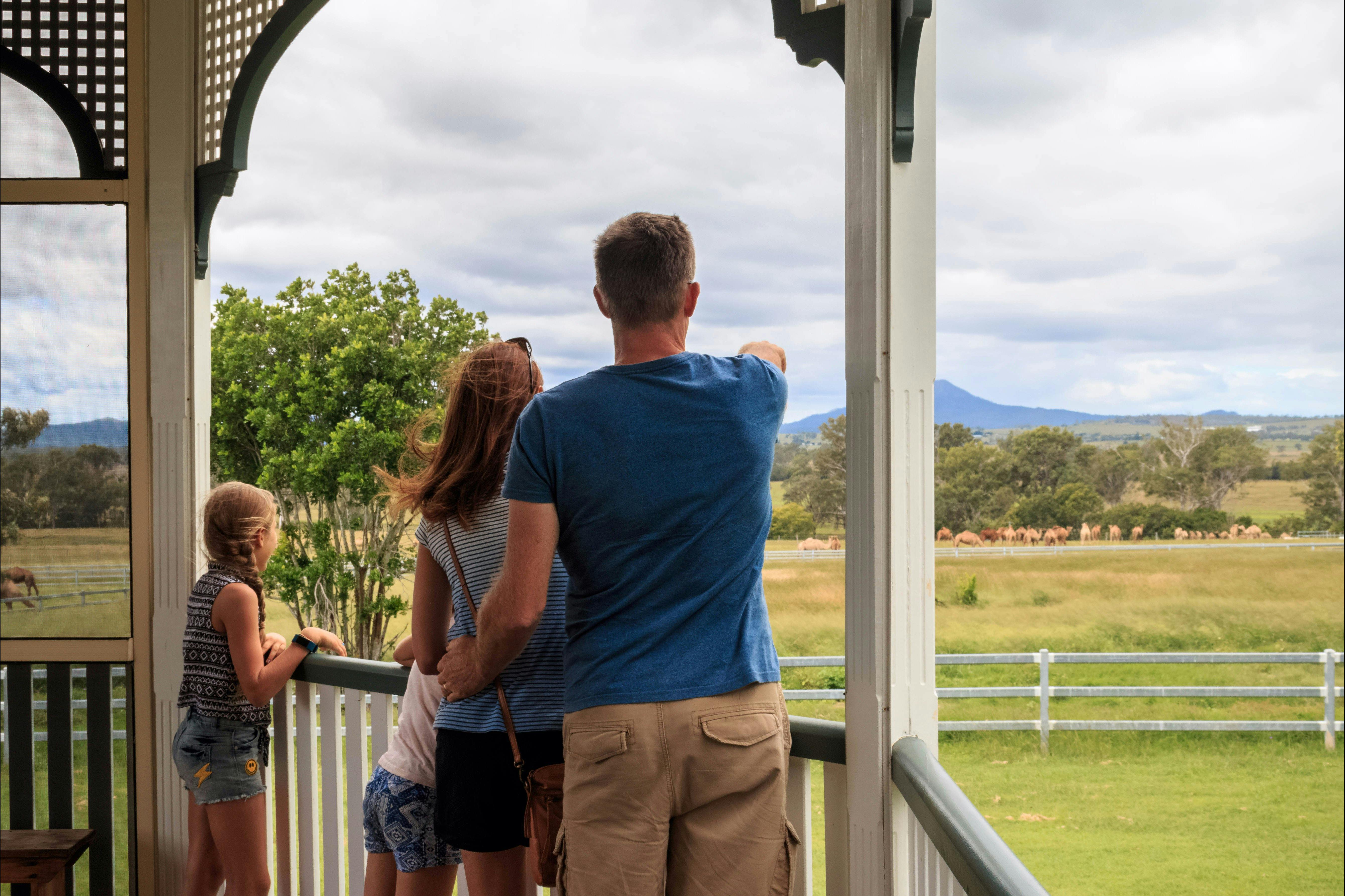 Enjoy the view from the cafe verandah