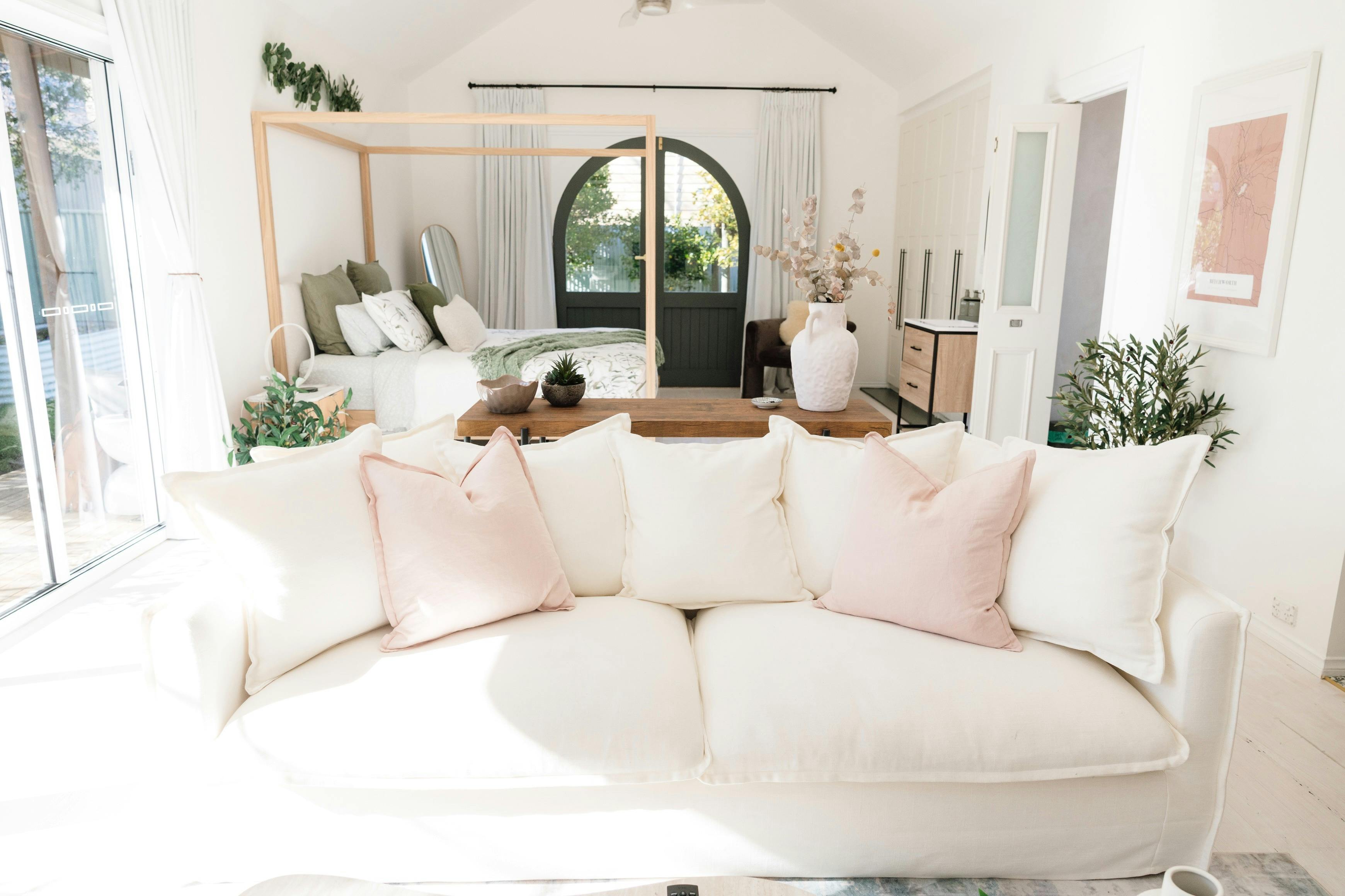 Beautiful light filled lounge area