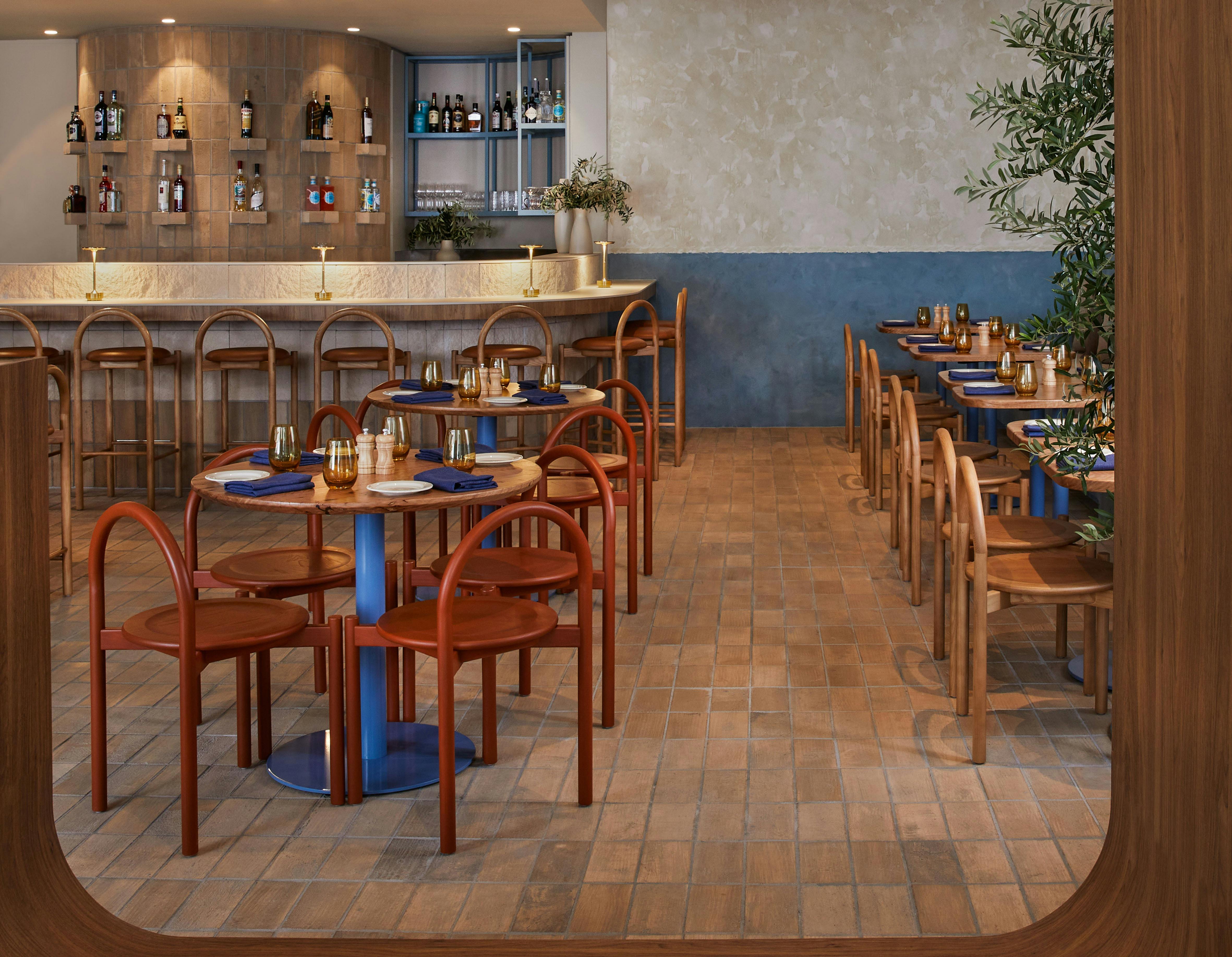 Bar & seating space for Settimo diners.