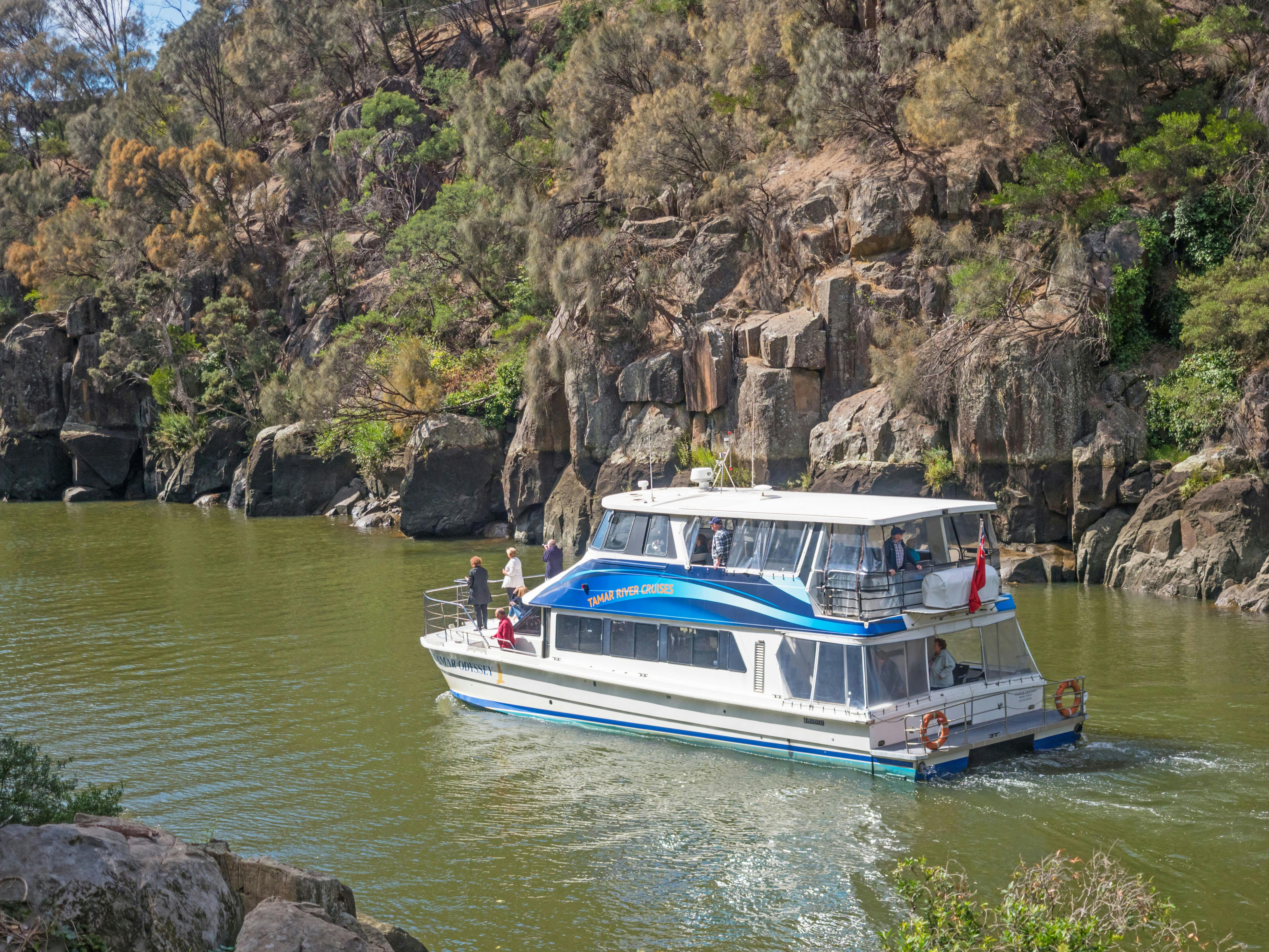Tamar Odyssey vessel in the Cataract Gorge