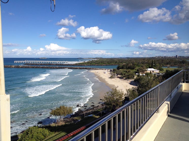 The view from Pt Danger to the mouth of the Tweed River