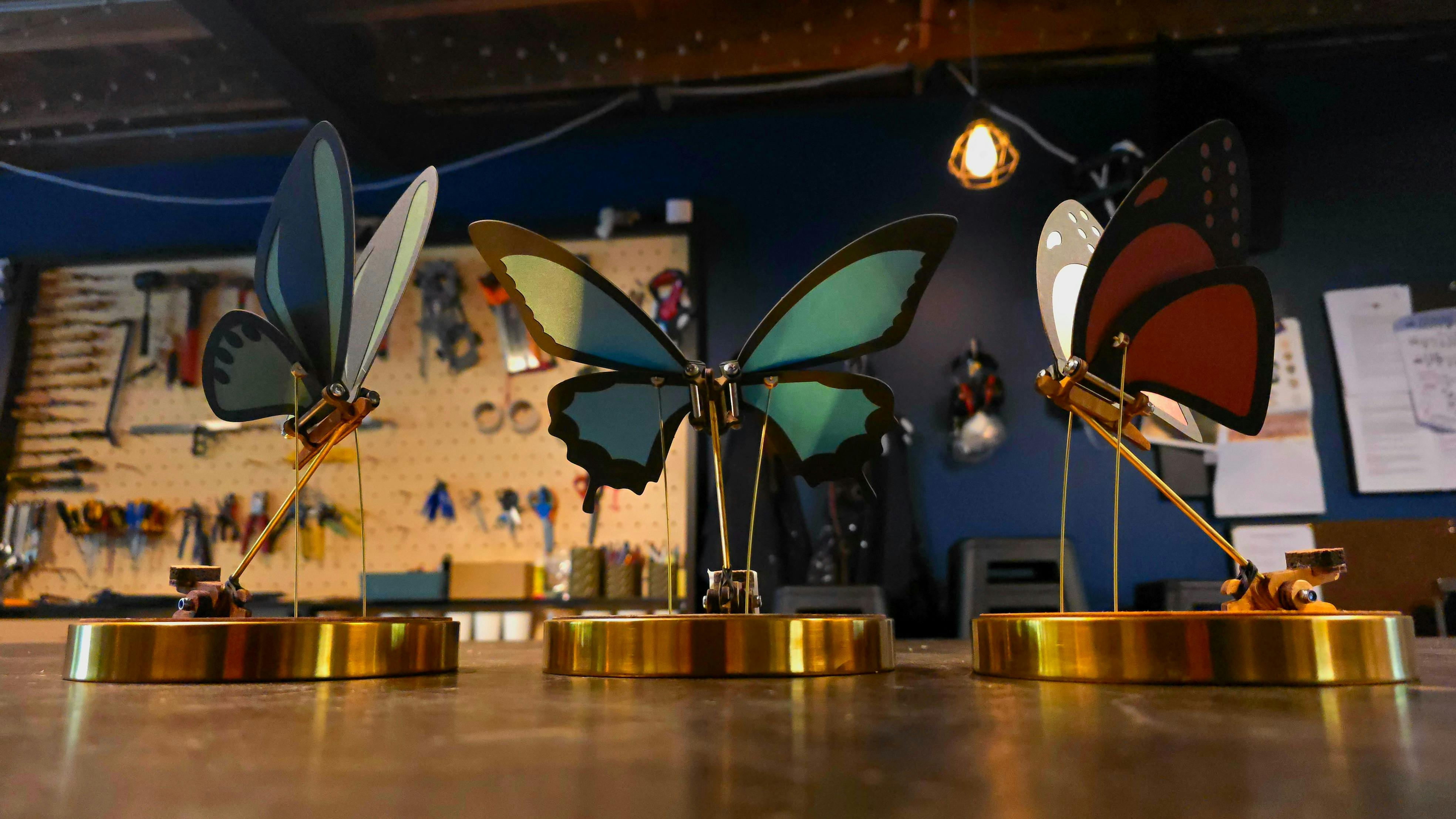 Sculptures and Sips Flapping Butterfly