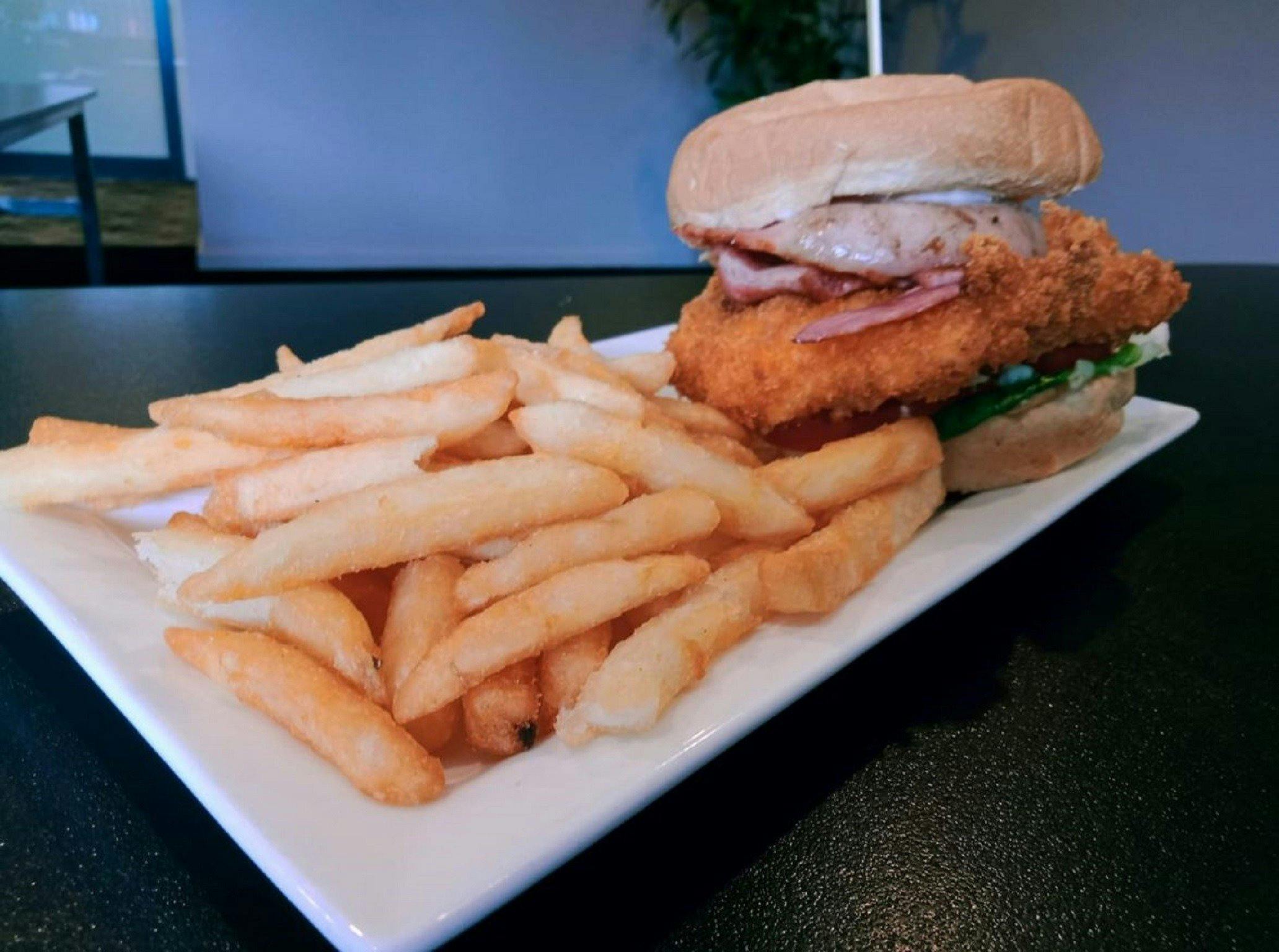 ハンバーガーとビールの夜