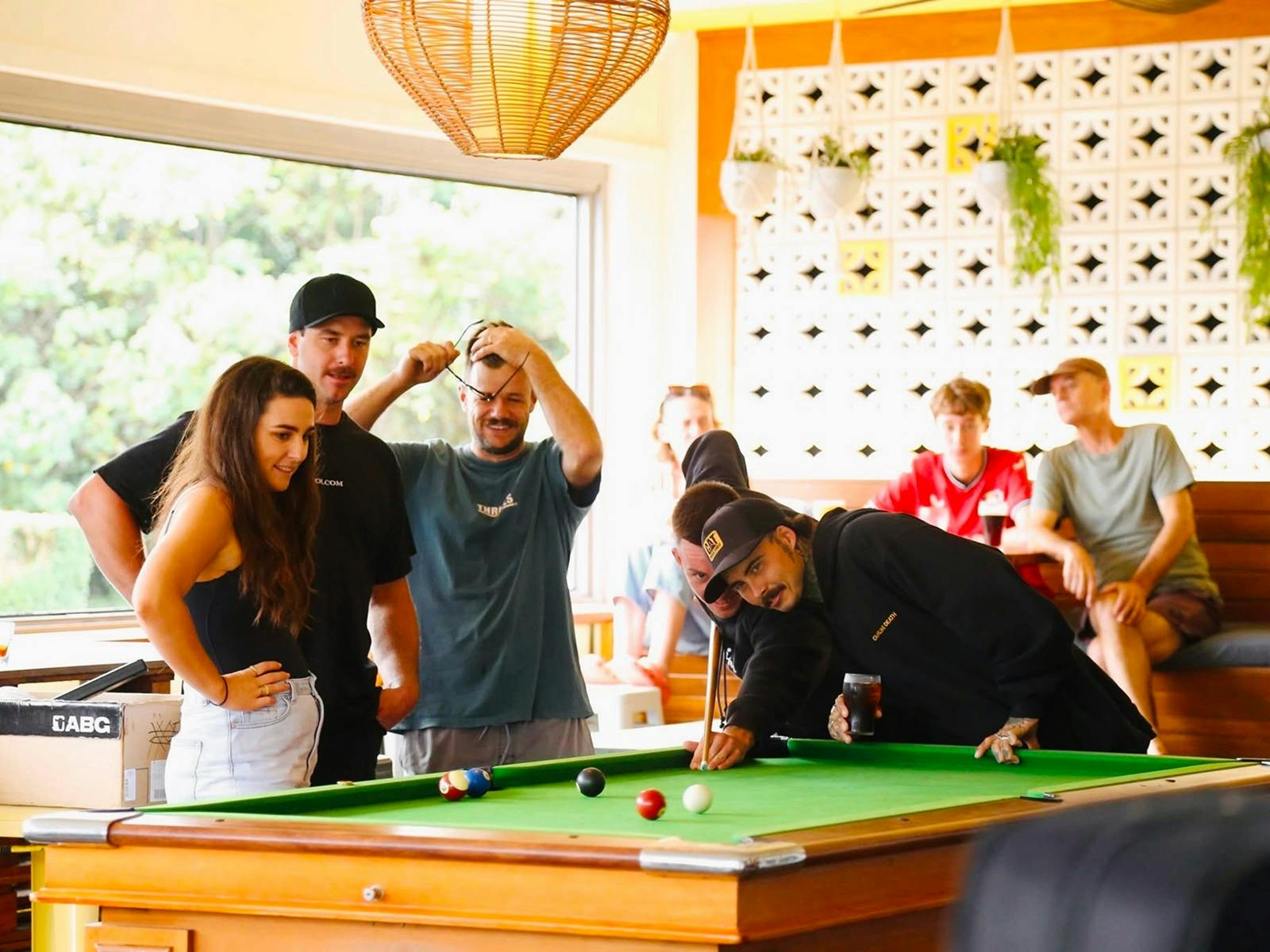 Pool Table on the Deck