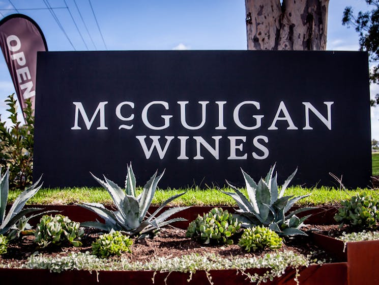 McGuigan Wines Cellar Door outdoor signage