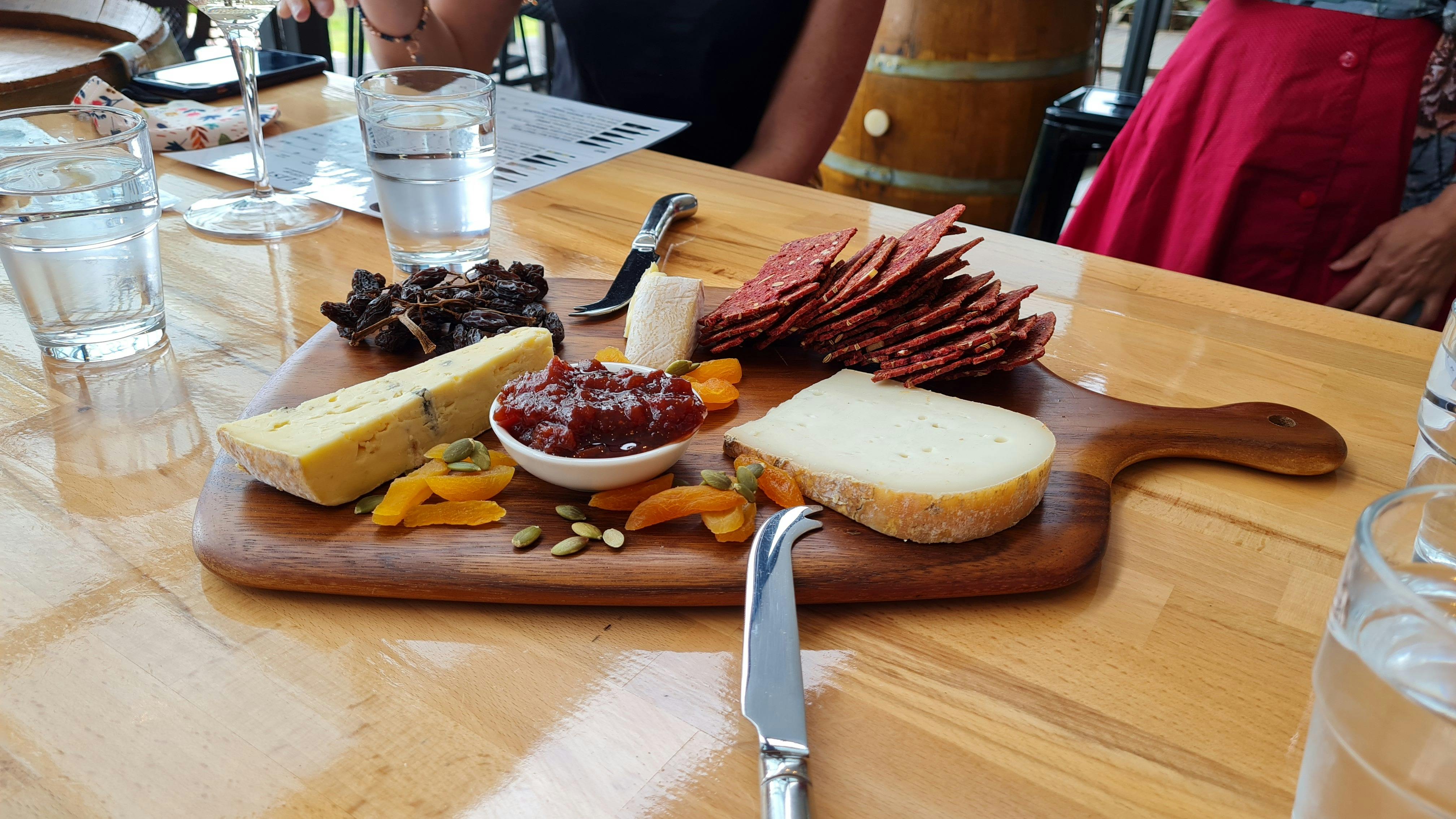 Cheese tasting board
