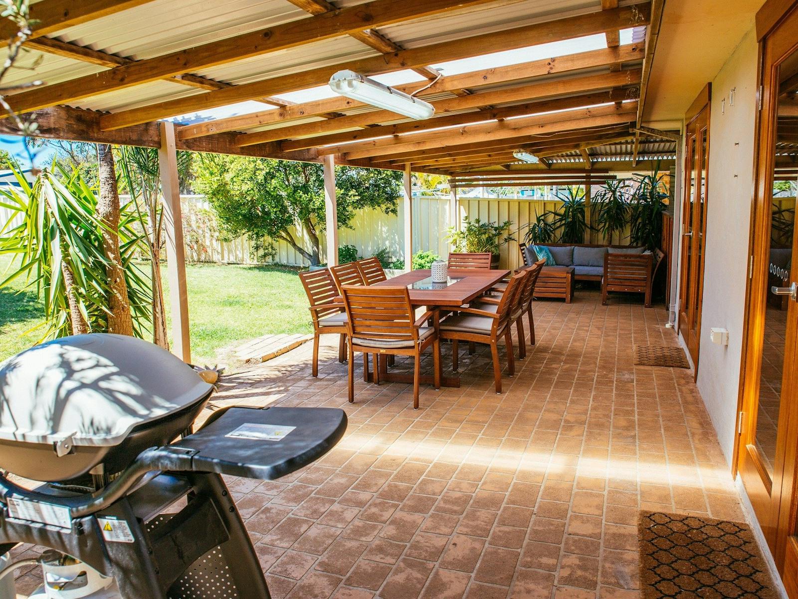 Spacious outdoor entertaining area - the perfect place to relax.