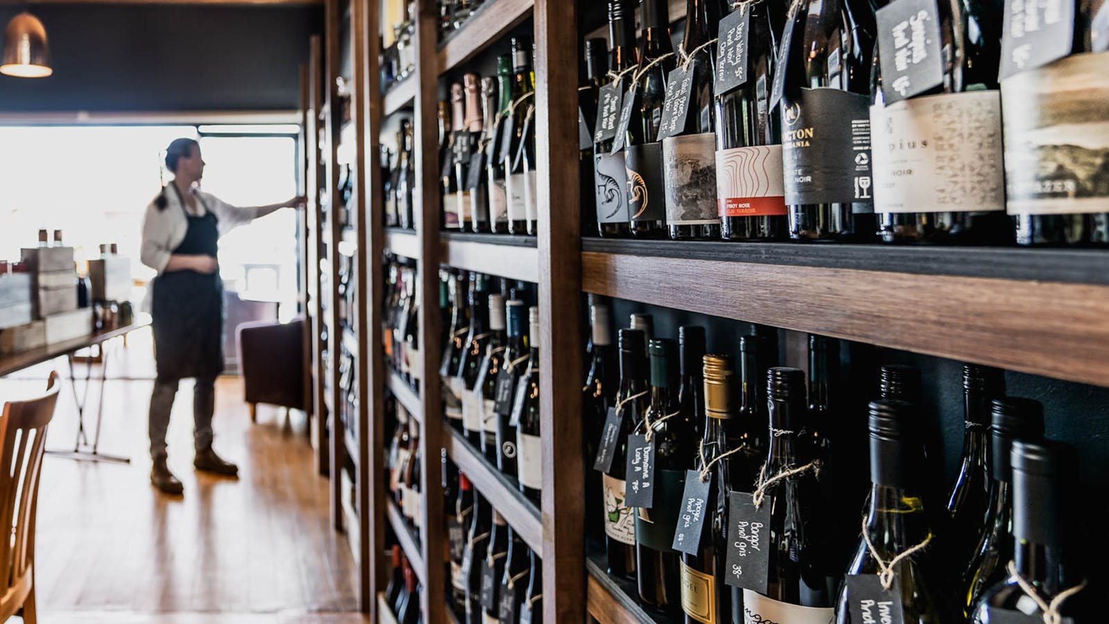 Over 100 Tasmanian wines, spirits and craft beers available