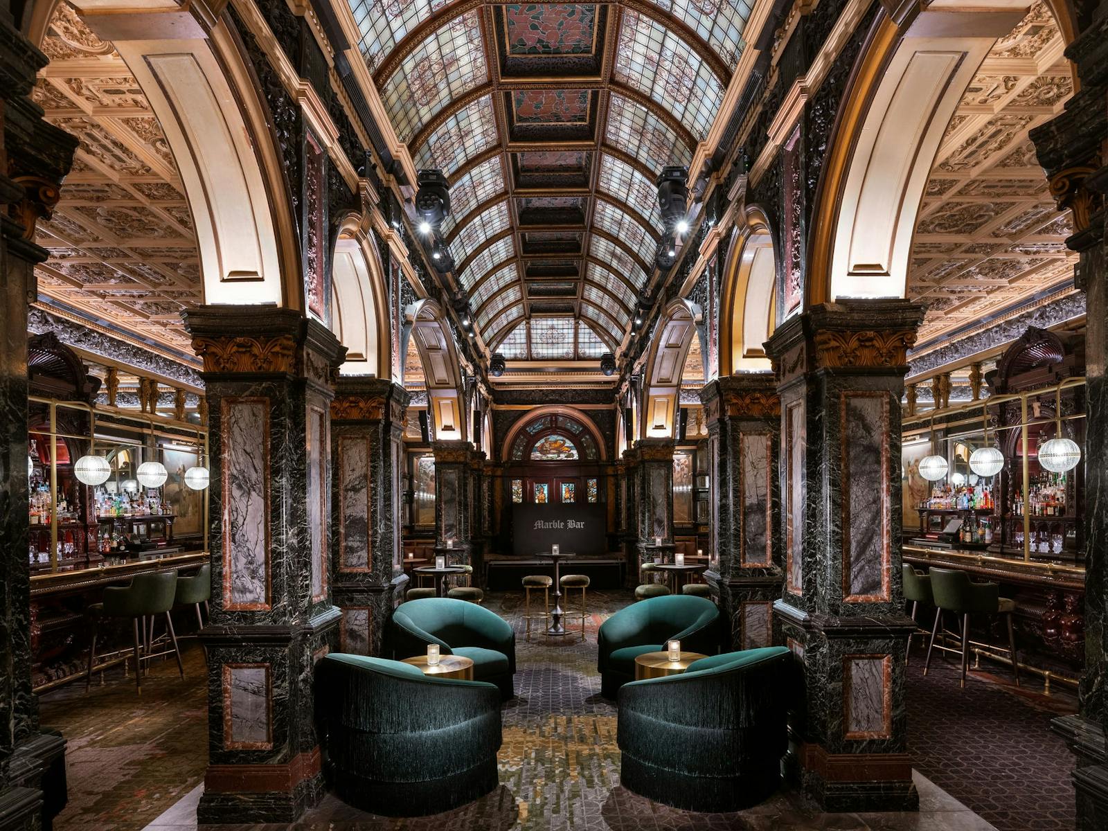 Image of the inteiror at Marble Bar at the Hilton Sydney