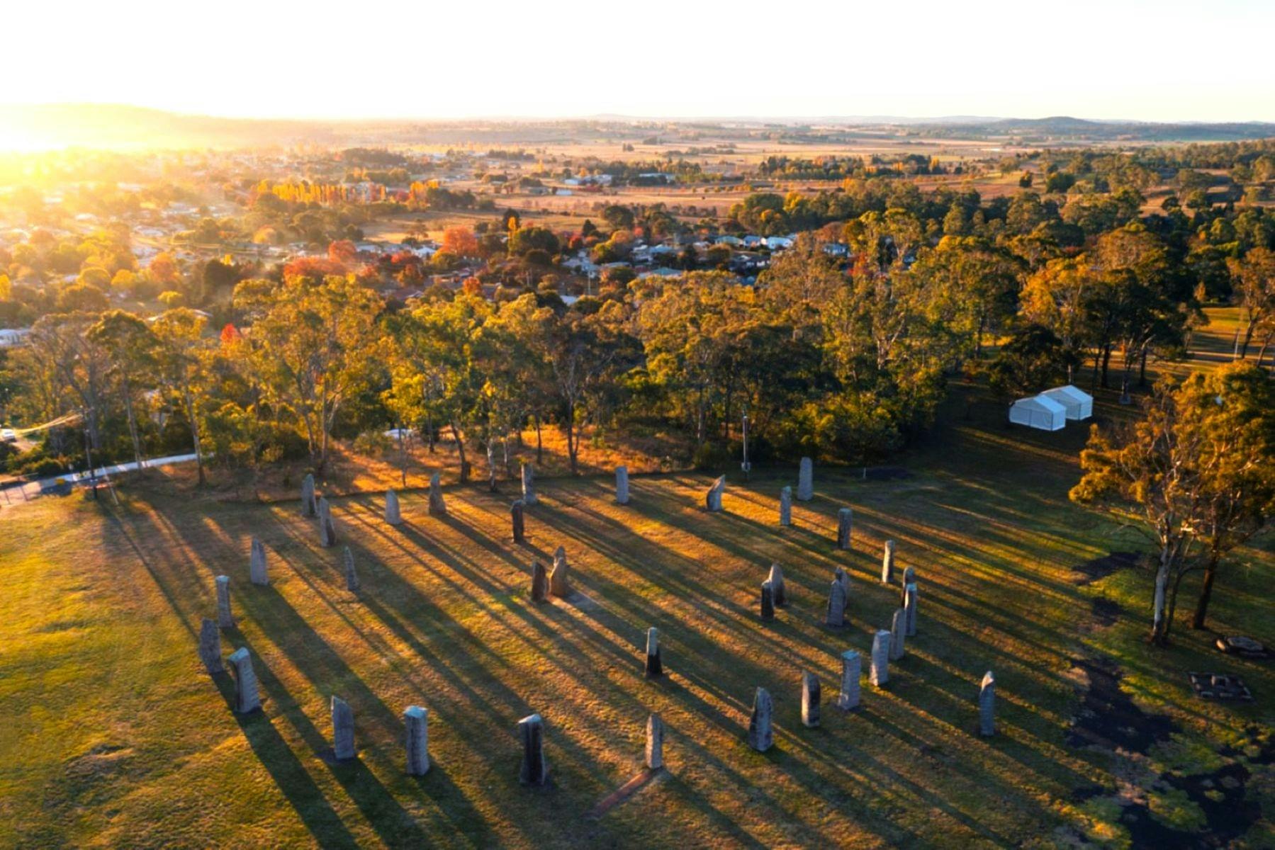 from above