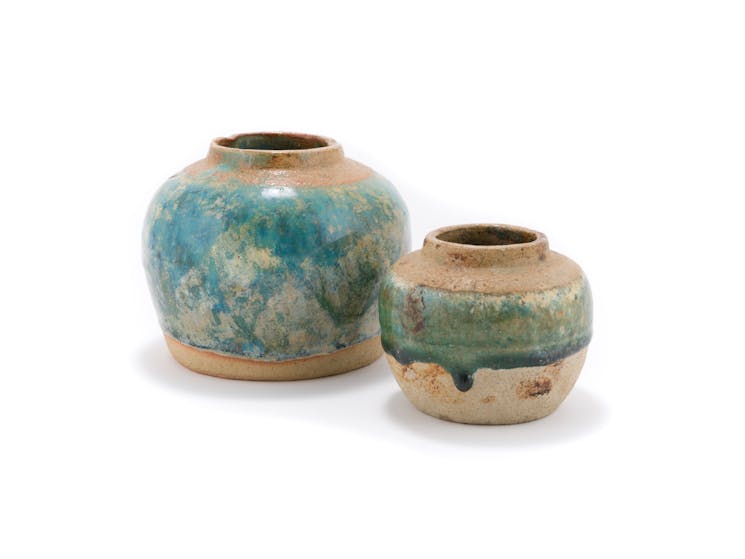 Chinese glazed ceramic food jars, loan courtesy of Ophir Bill