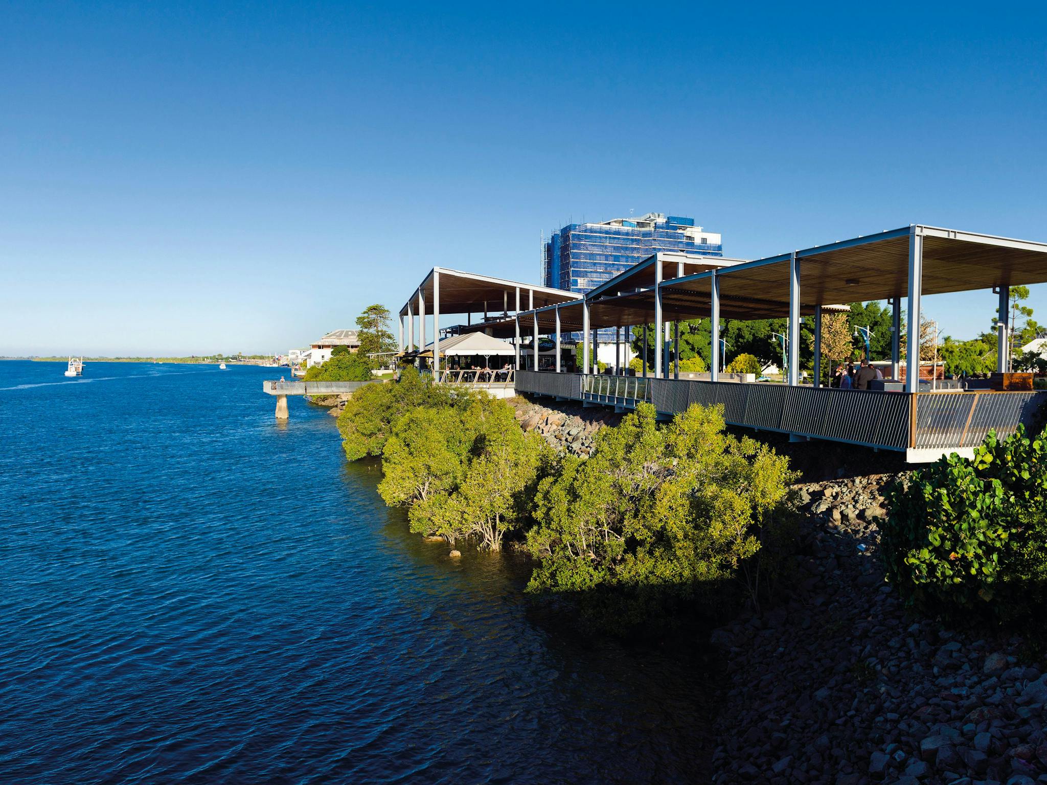 Panoramic view of the Pioneer River