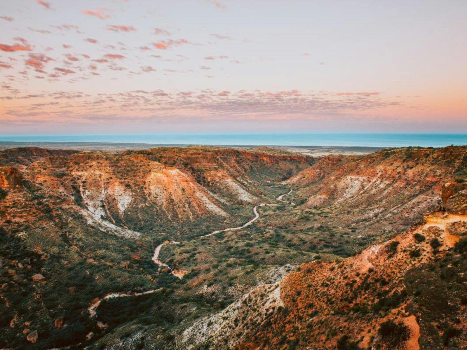 Panoramic view of Charles Knife Canyon