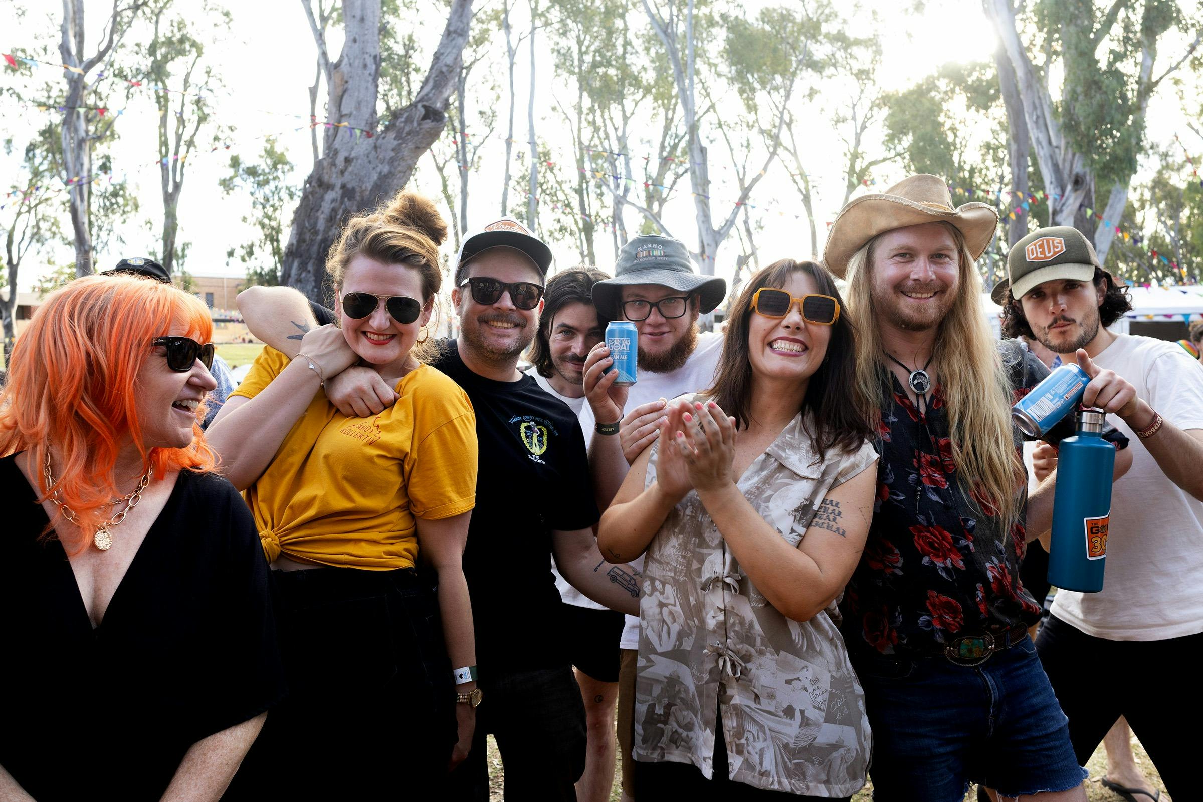 Group of people at Riverboats Music Festival