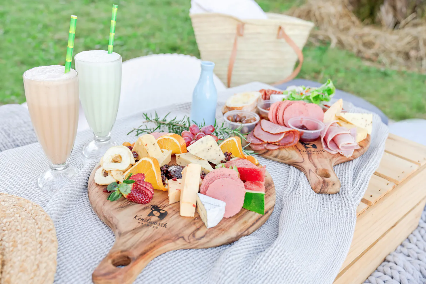 Cheese & Fruit  Platter and a Traditional Ploughmans platter