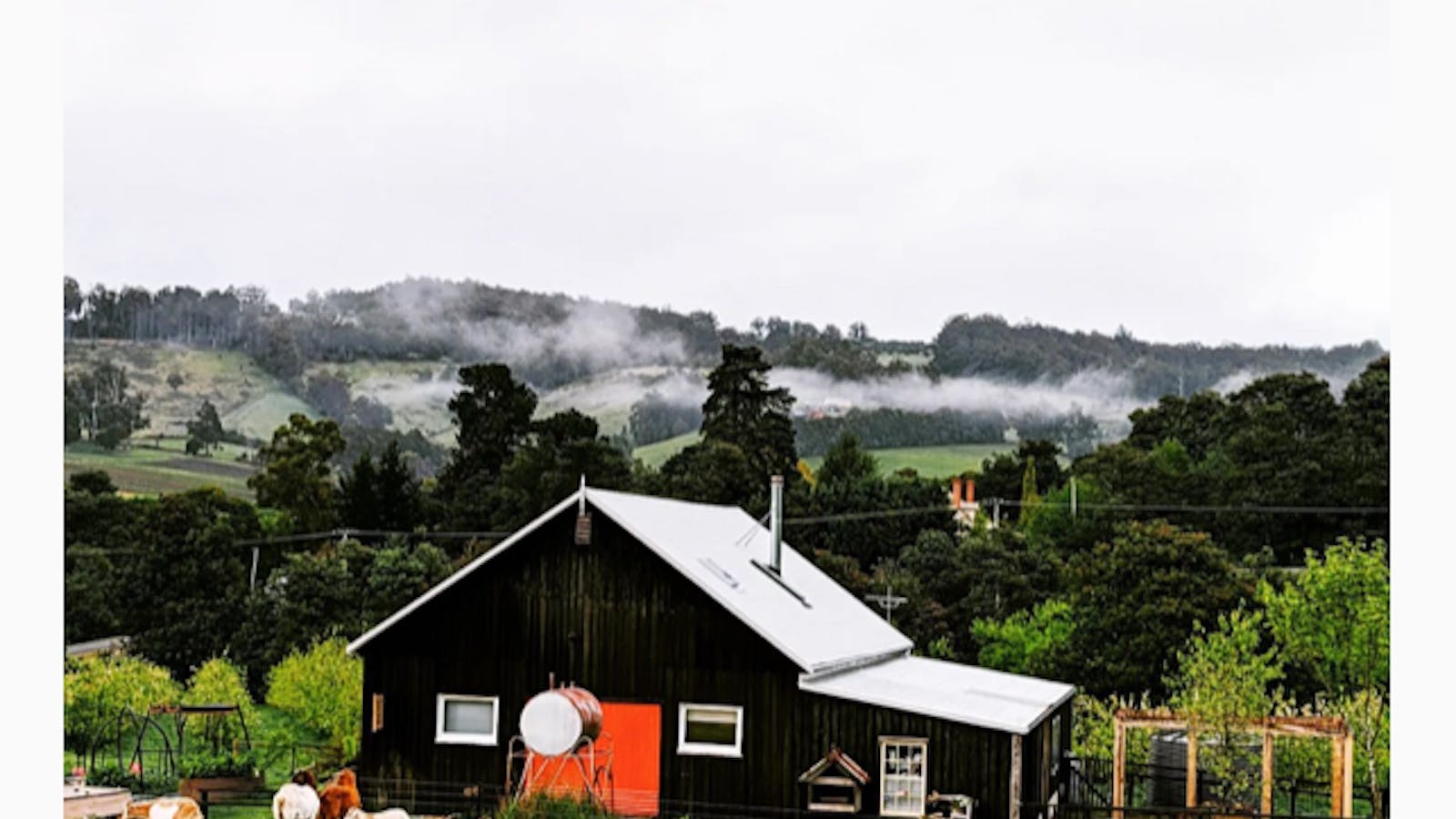 The Barn unique luxury accommodation in the Huon Valley