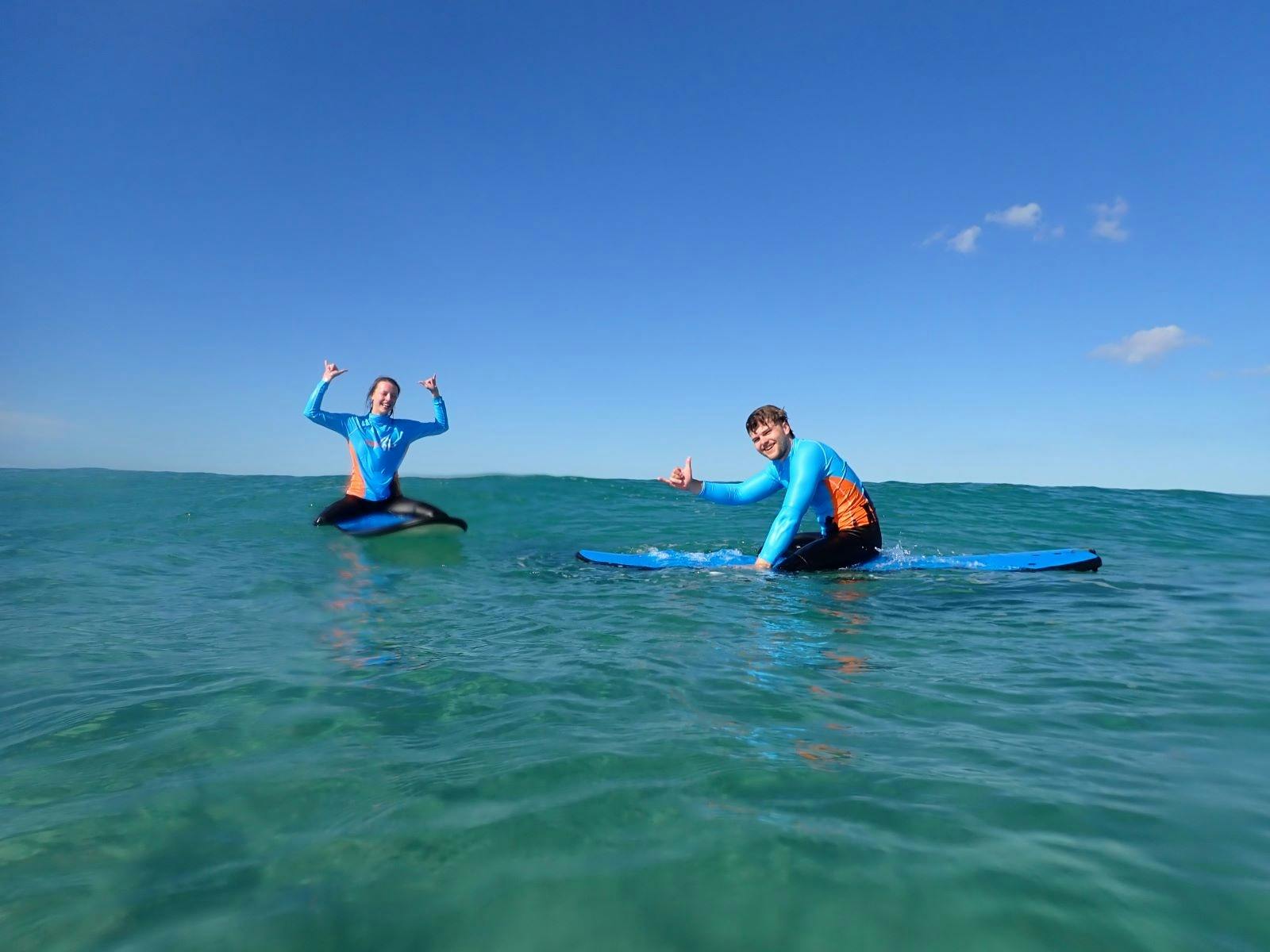 Surfers in the water, Get Wet Surf School Gold Coast