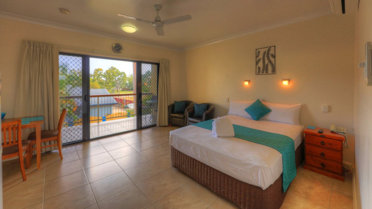 Studio apartments are light and airy and always have a great sea breeze