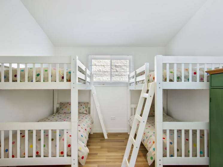 Bunk beds in cabin