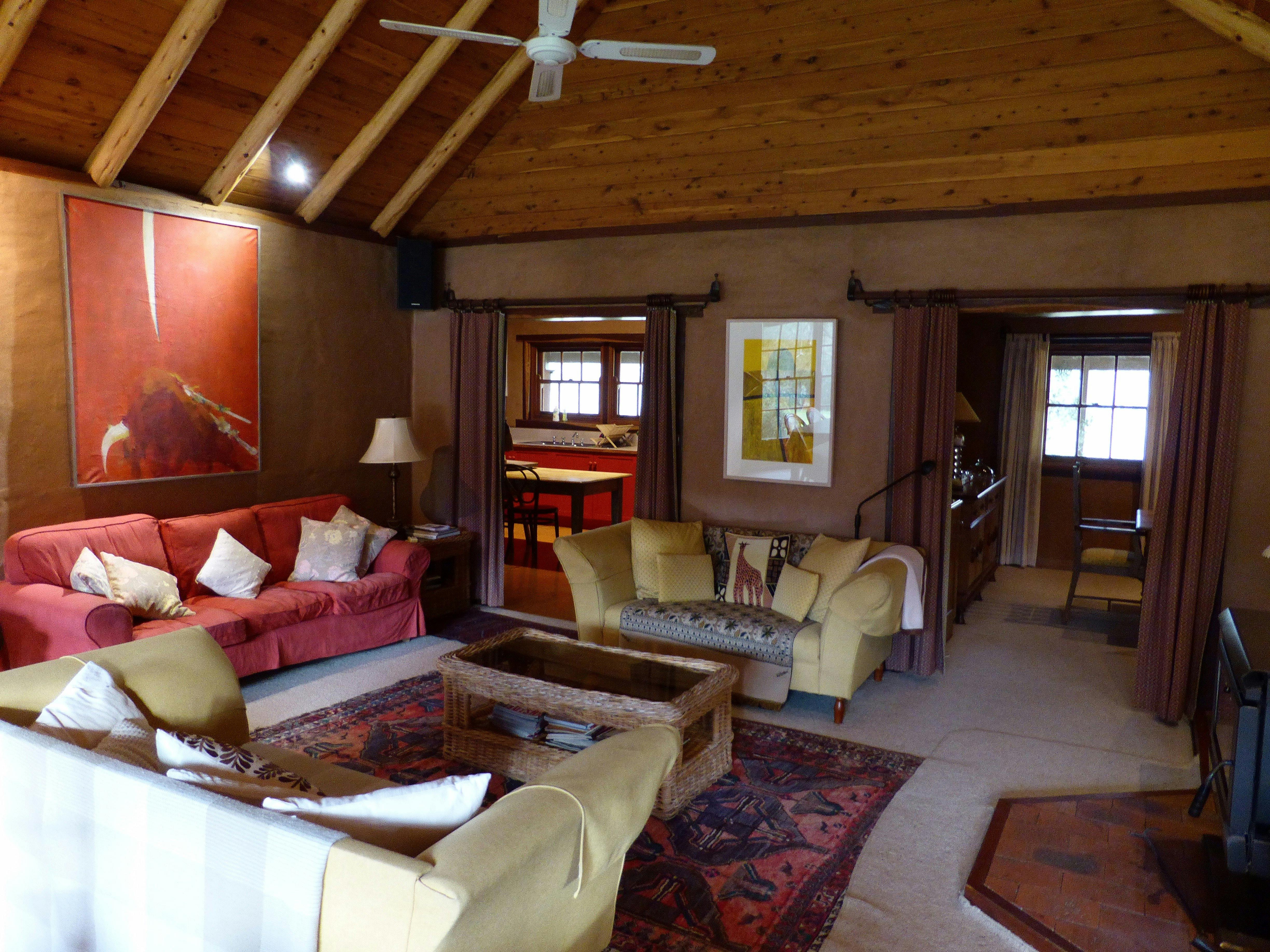 Lounge through to kitchen and dinning