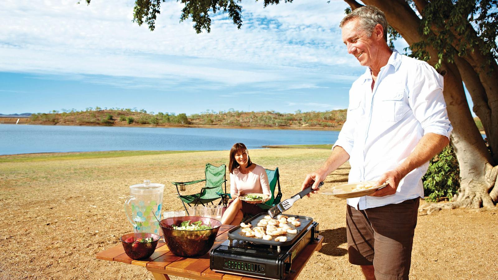By the waters edge of Lake Moondarra, Mount Isa