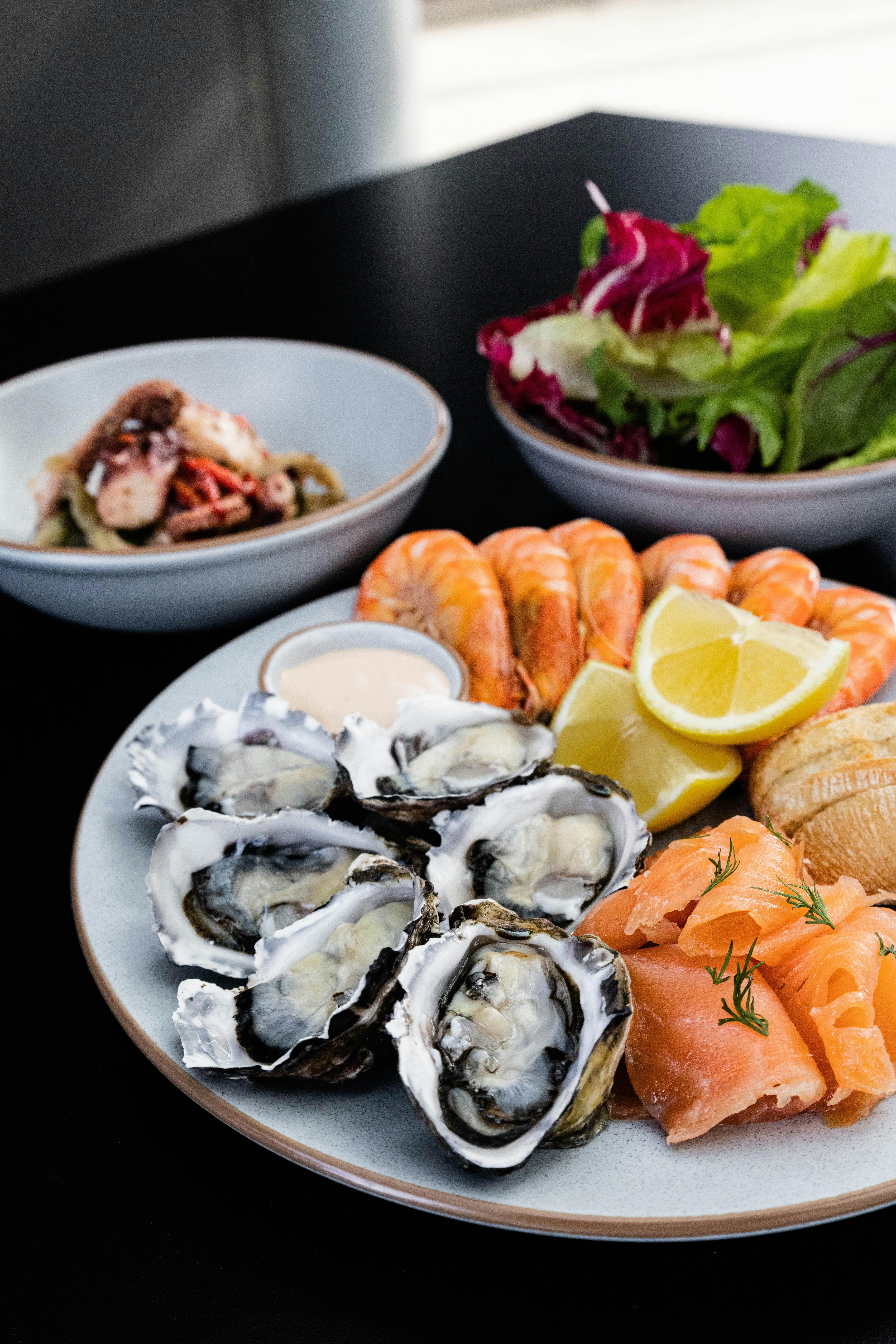 Oysters, Antipasto, Seafood