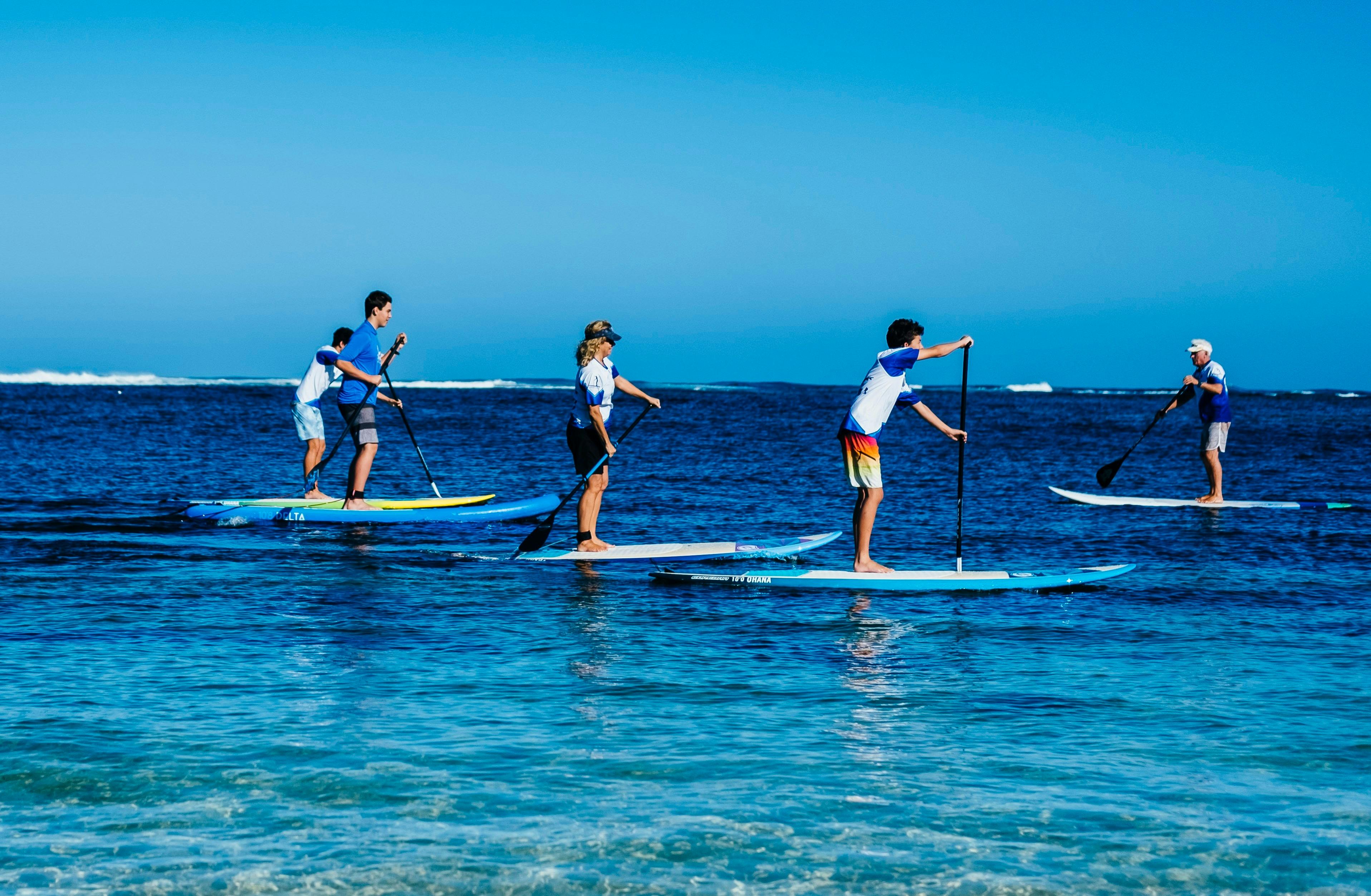 Paddling on the pristine waters of Gnarabup Bay