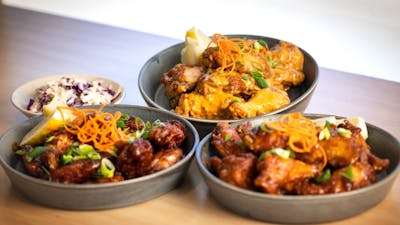 Buffalo, BBQ and Satay Wings